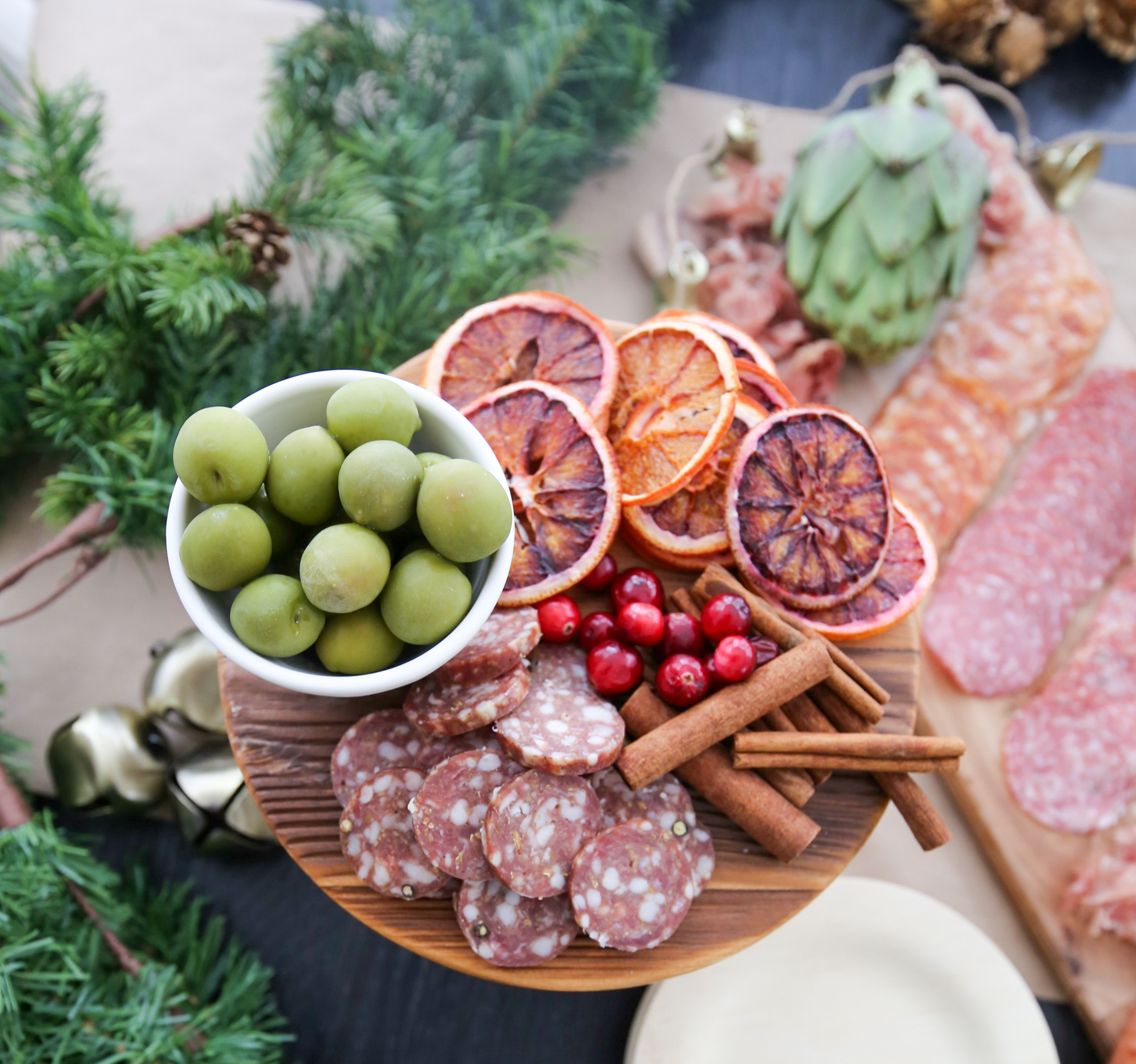 christmas holiday grazing table 