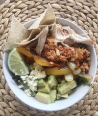 chicken fajita bowl