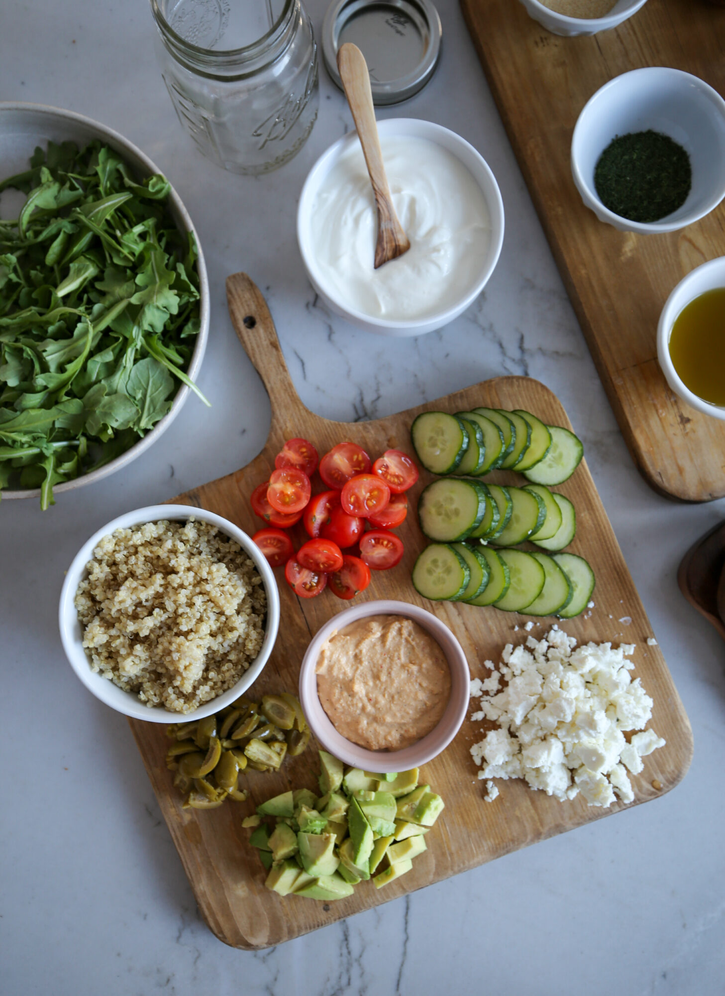 mediterranean chicken bowls