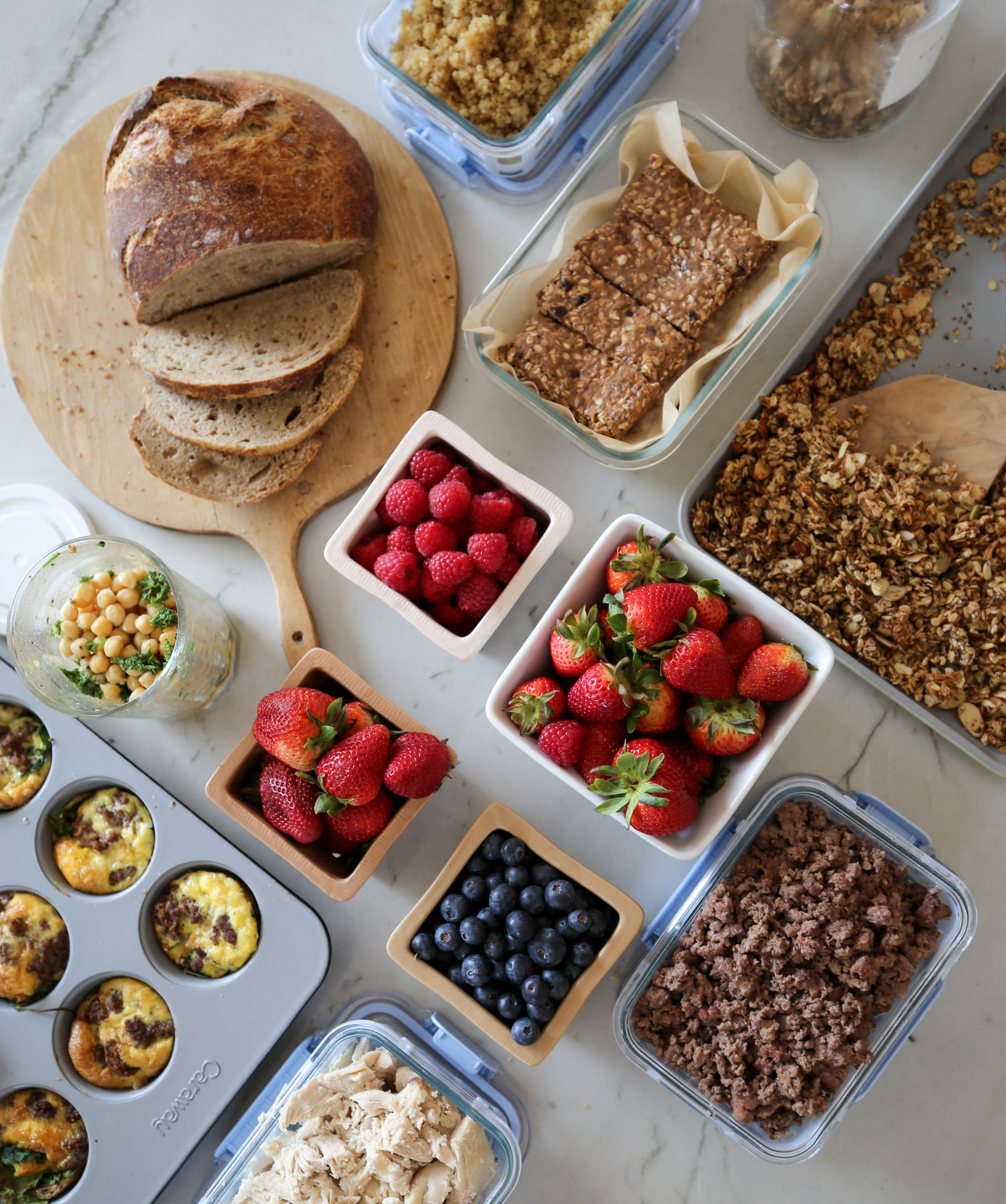 Weekly Food Prep & Planning Details \ healthy + high protein