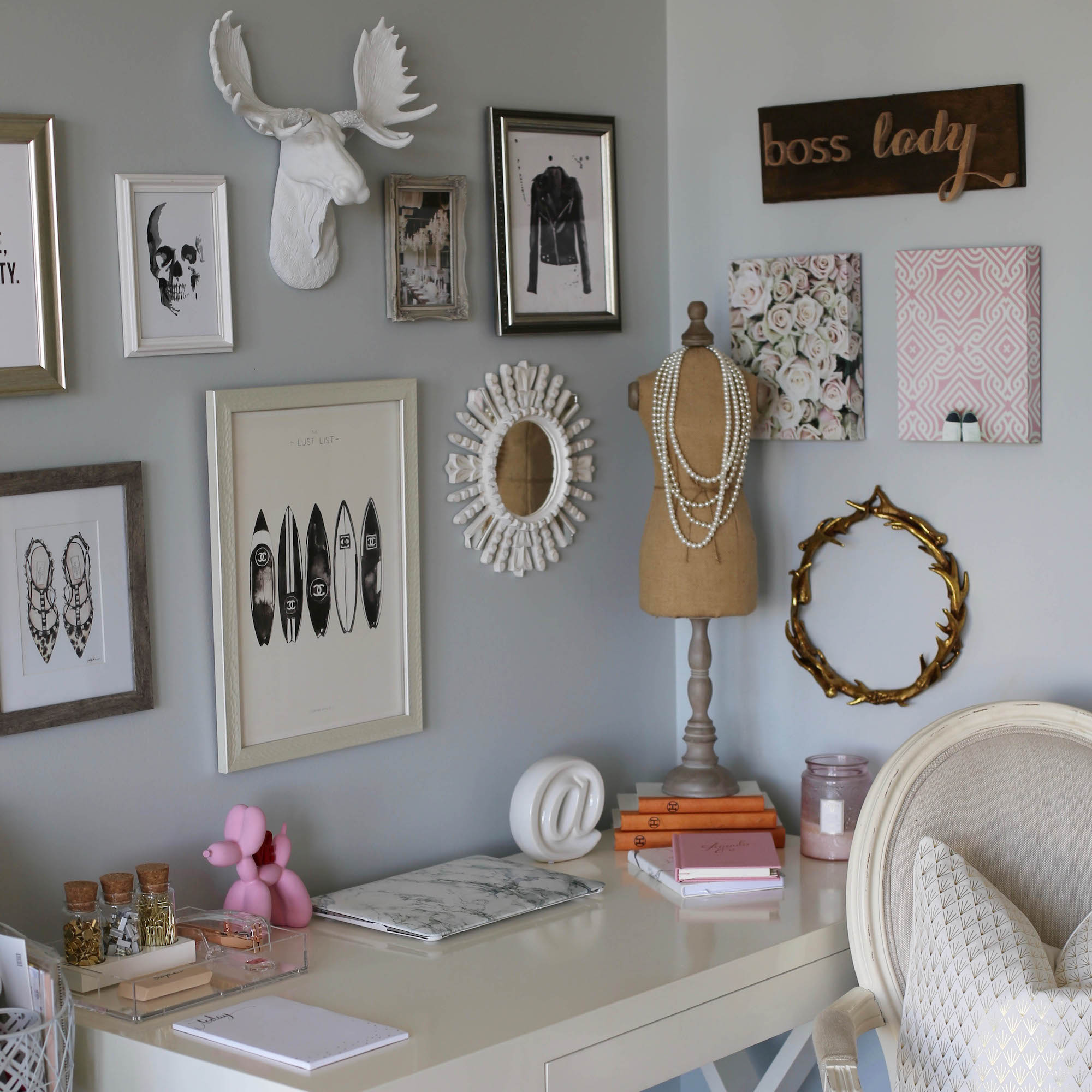 home office styled by kasey