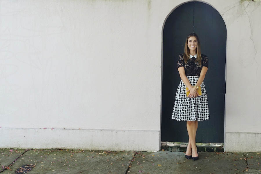 houndstooth and lace