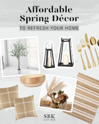 affordable spring decor to refresh your home