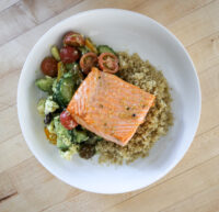 med salmon bowls