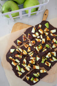 fall chocolate and apple bark