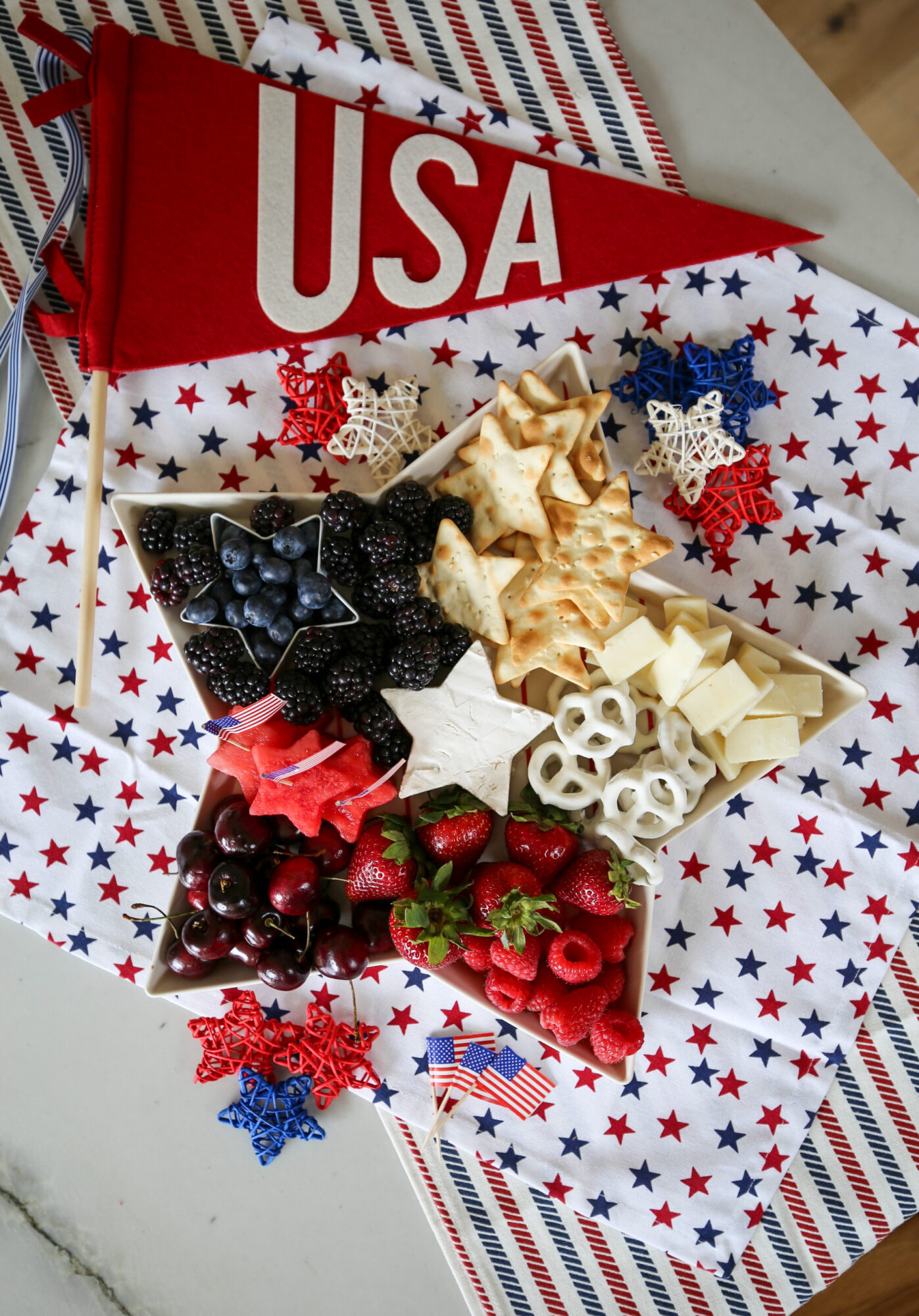 4th of July Star charcuterie board