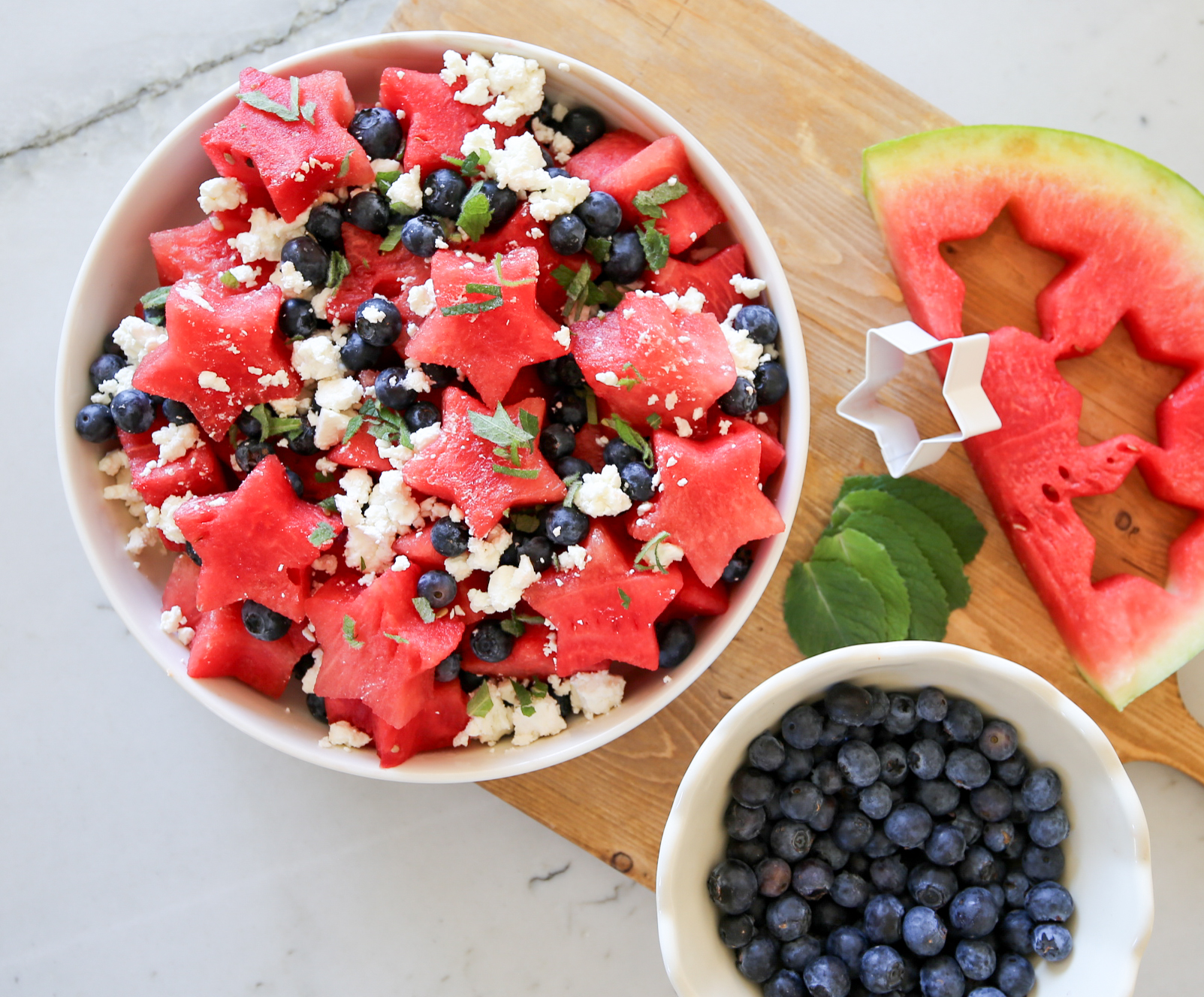 watermelon star salad