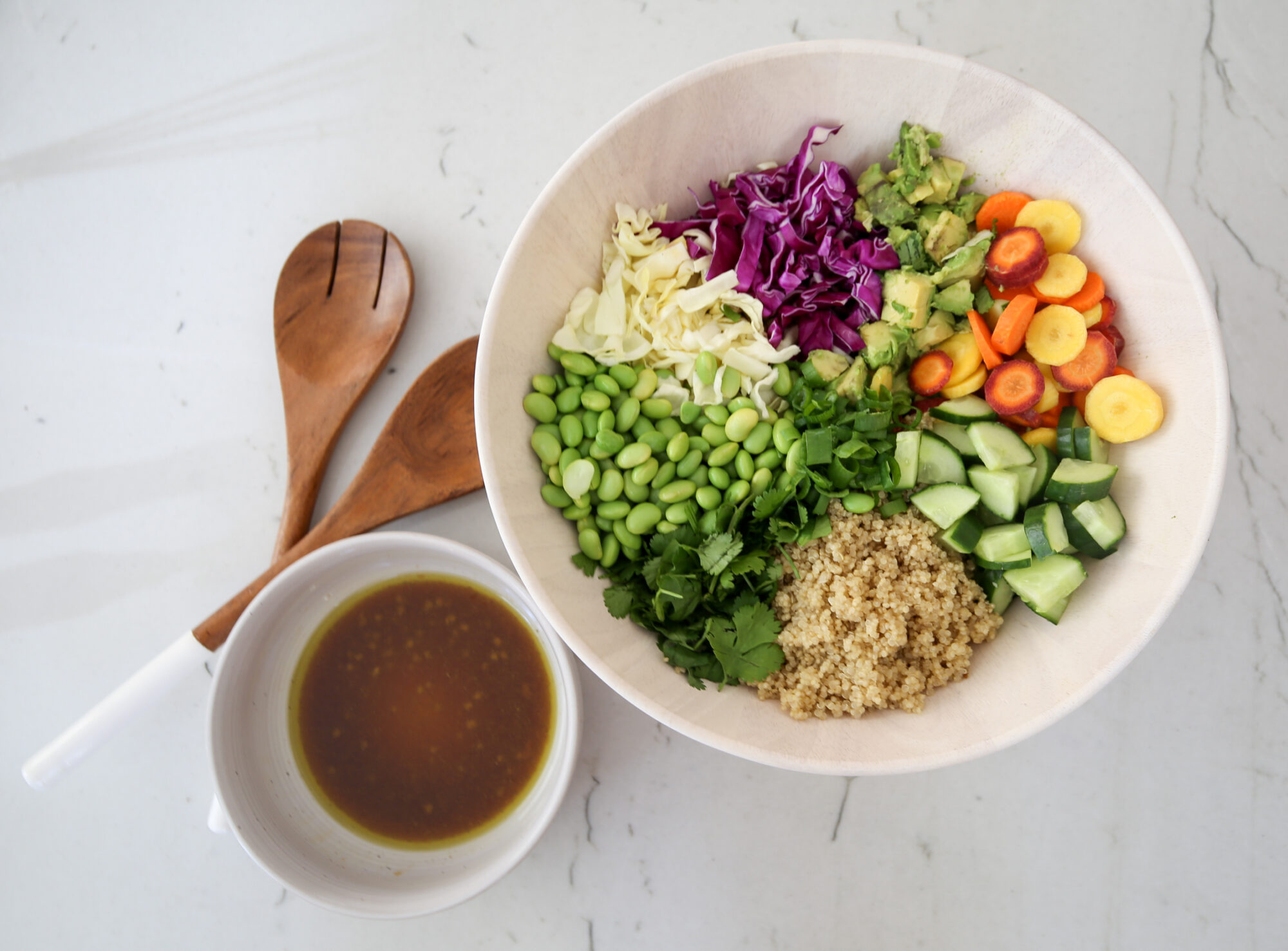 sesame ginger quinoa salad