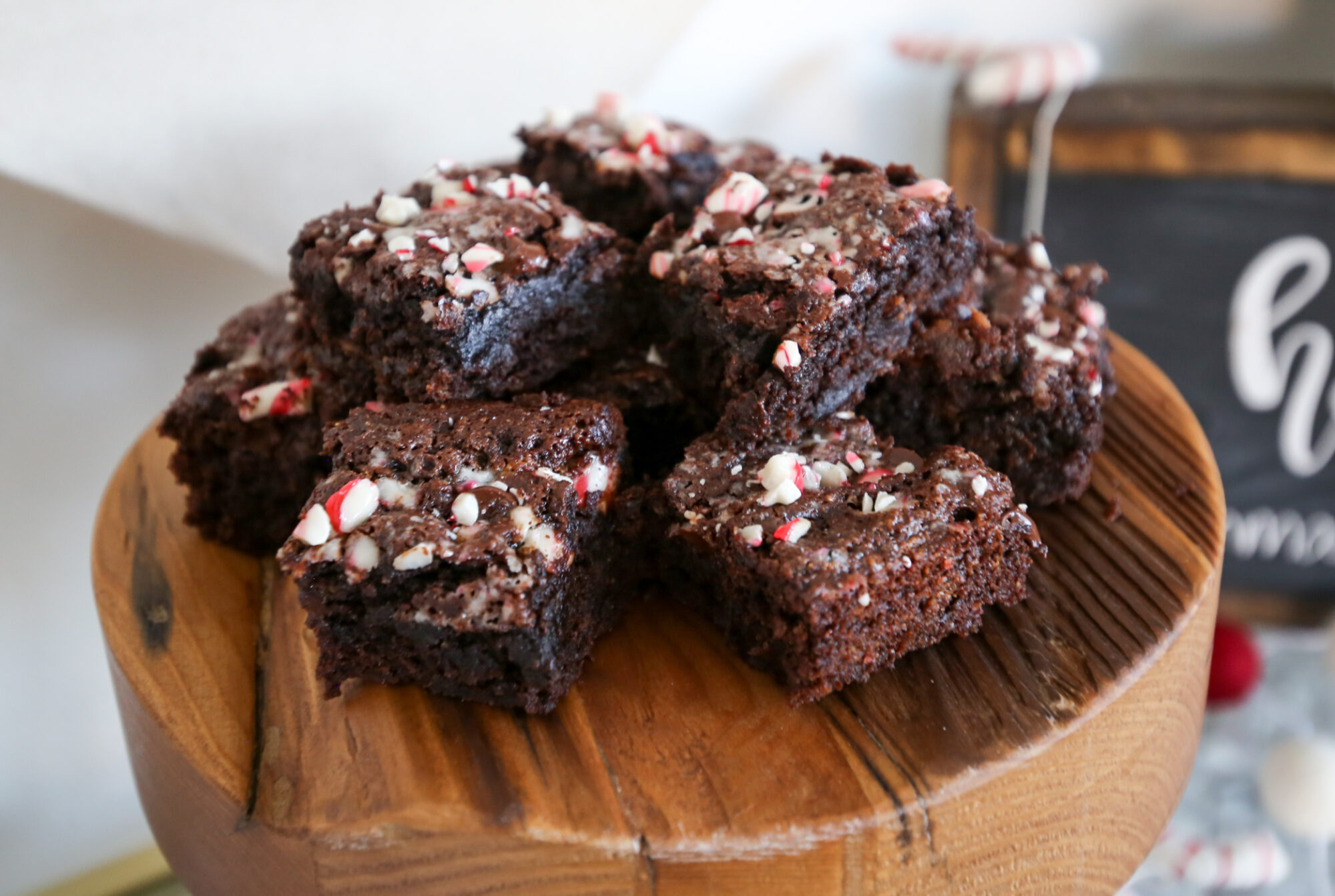 grain free peppermint brownies