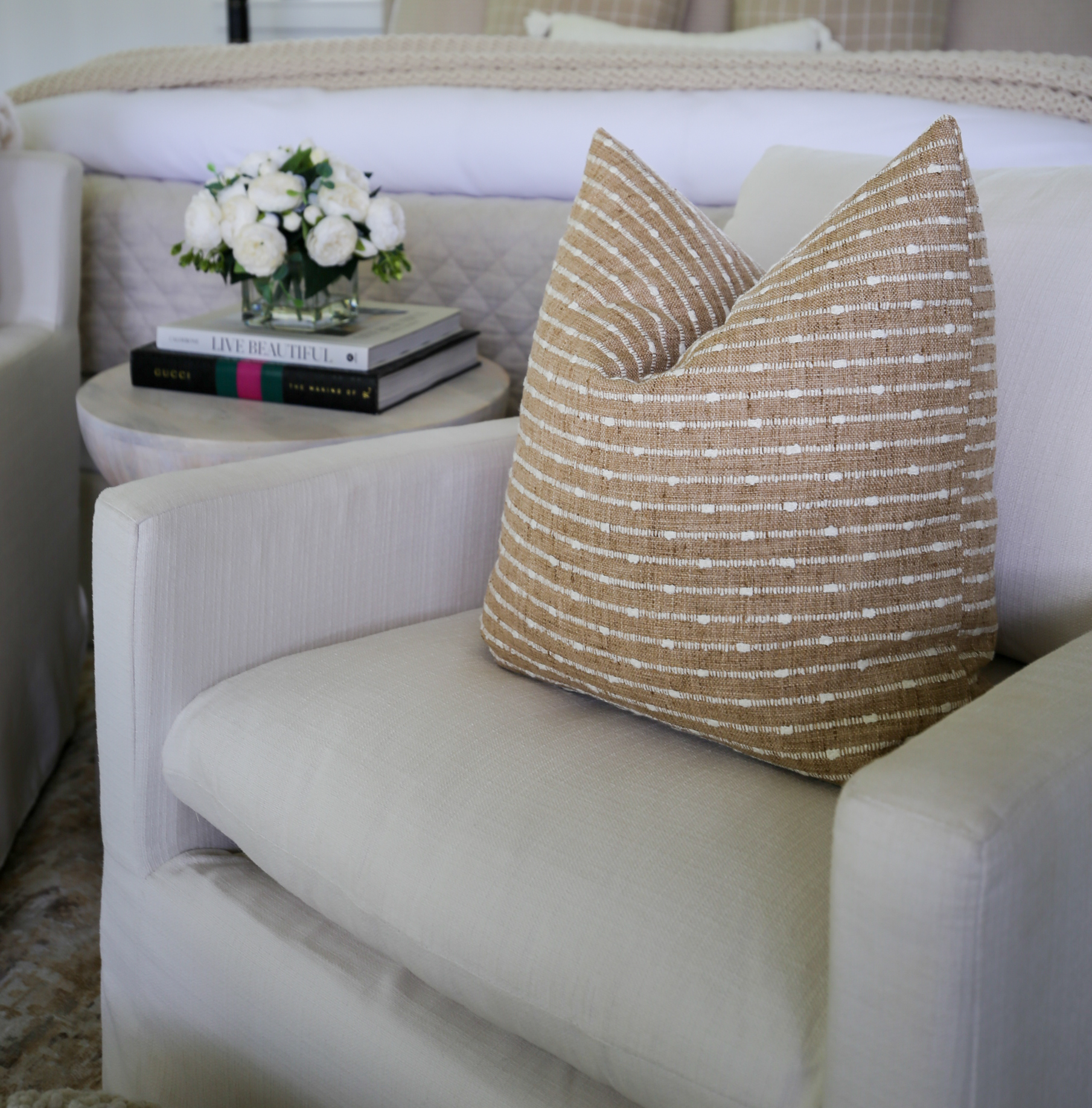 modern country neutral bedroom home decor