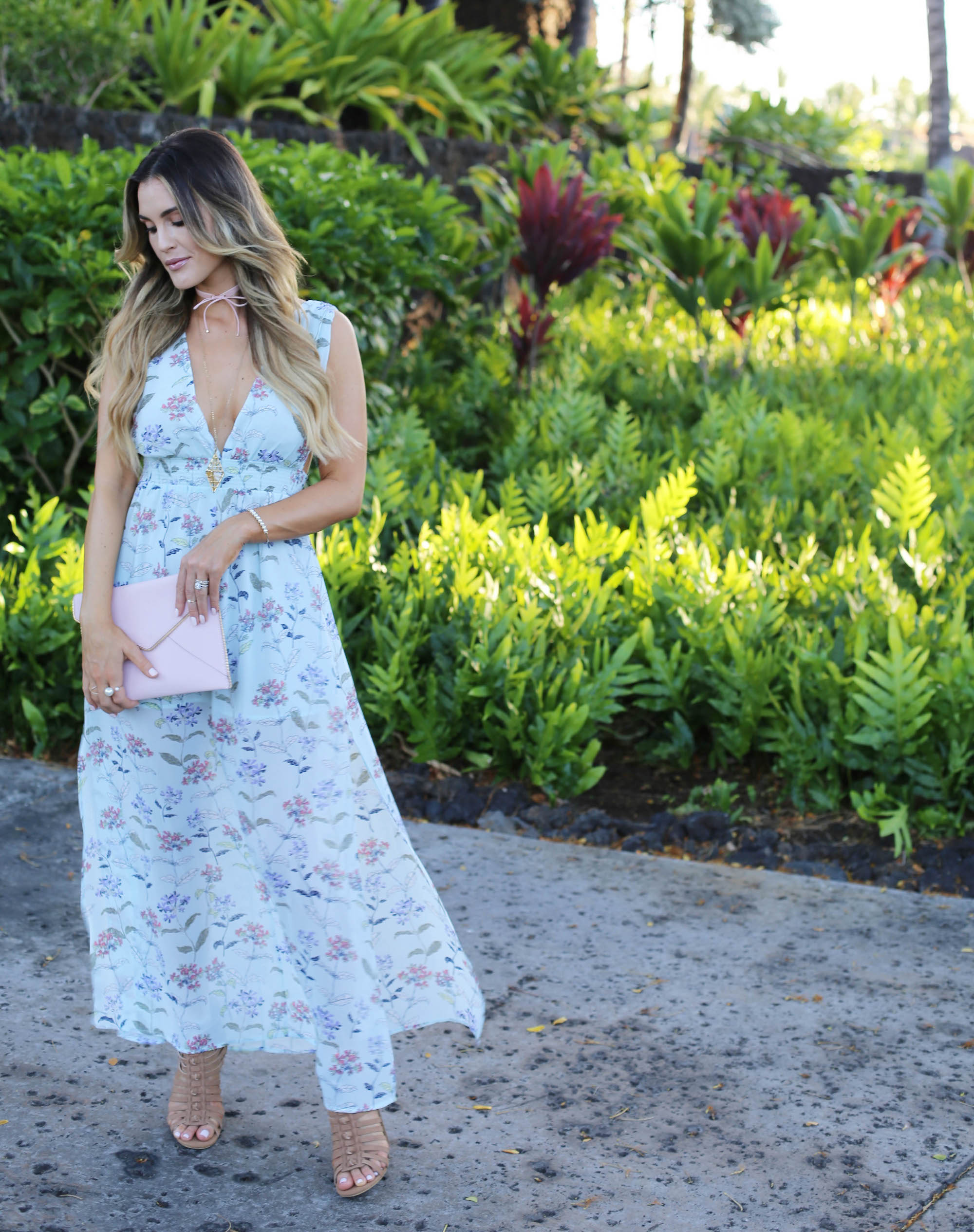 hawaii maxi dress styled by kasey