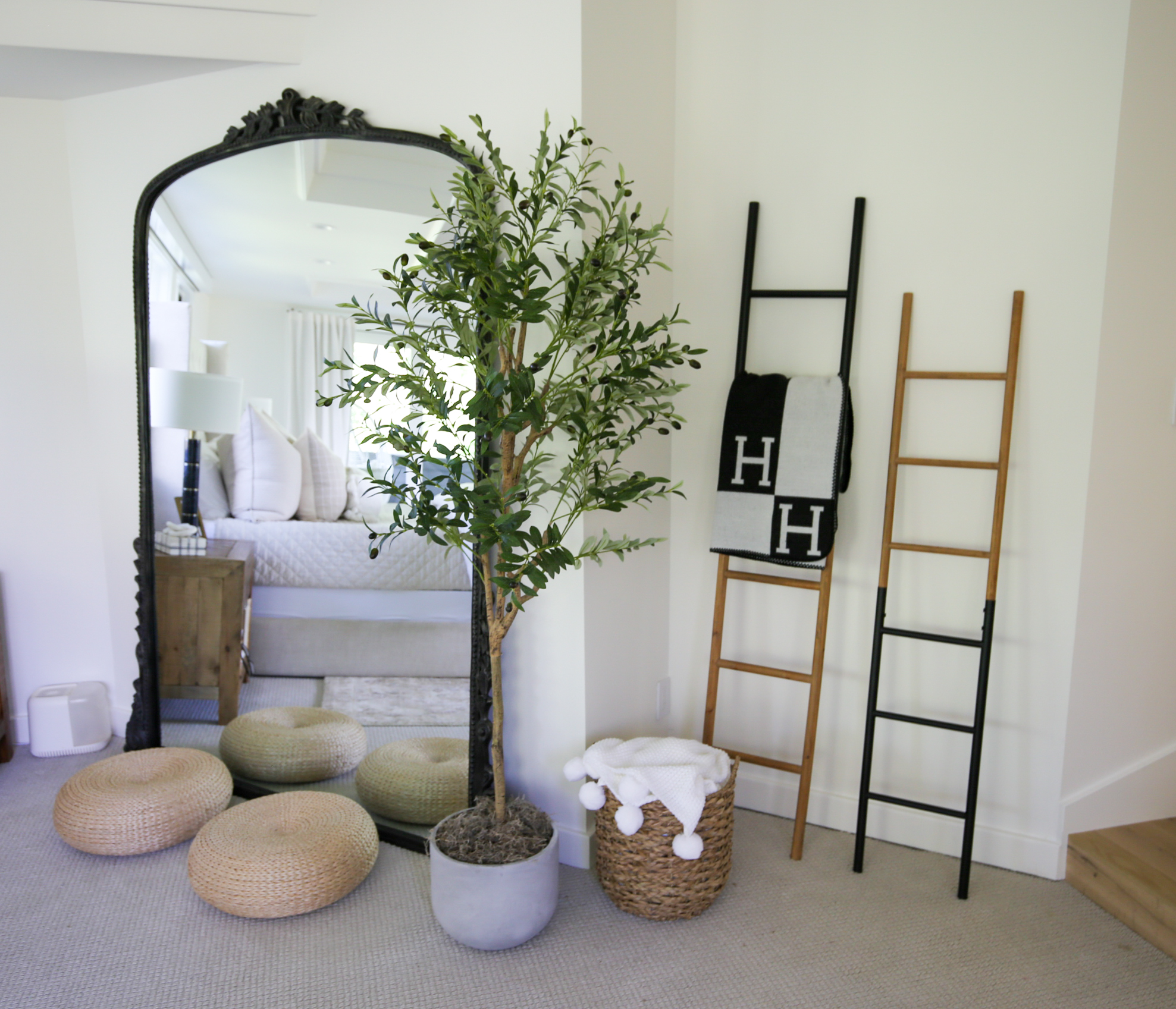 modern country neutral bedroom home decor