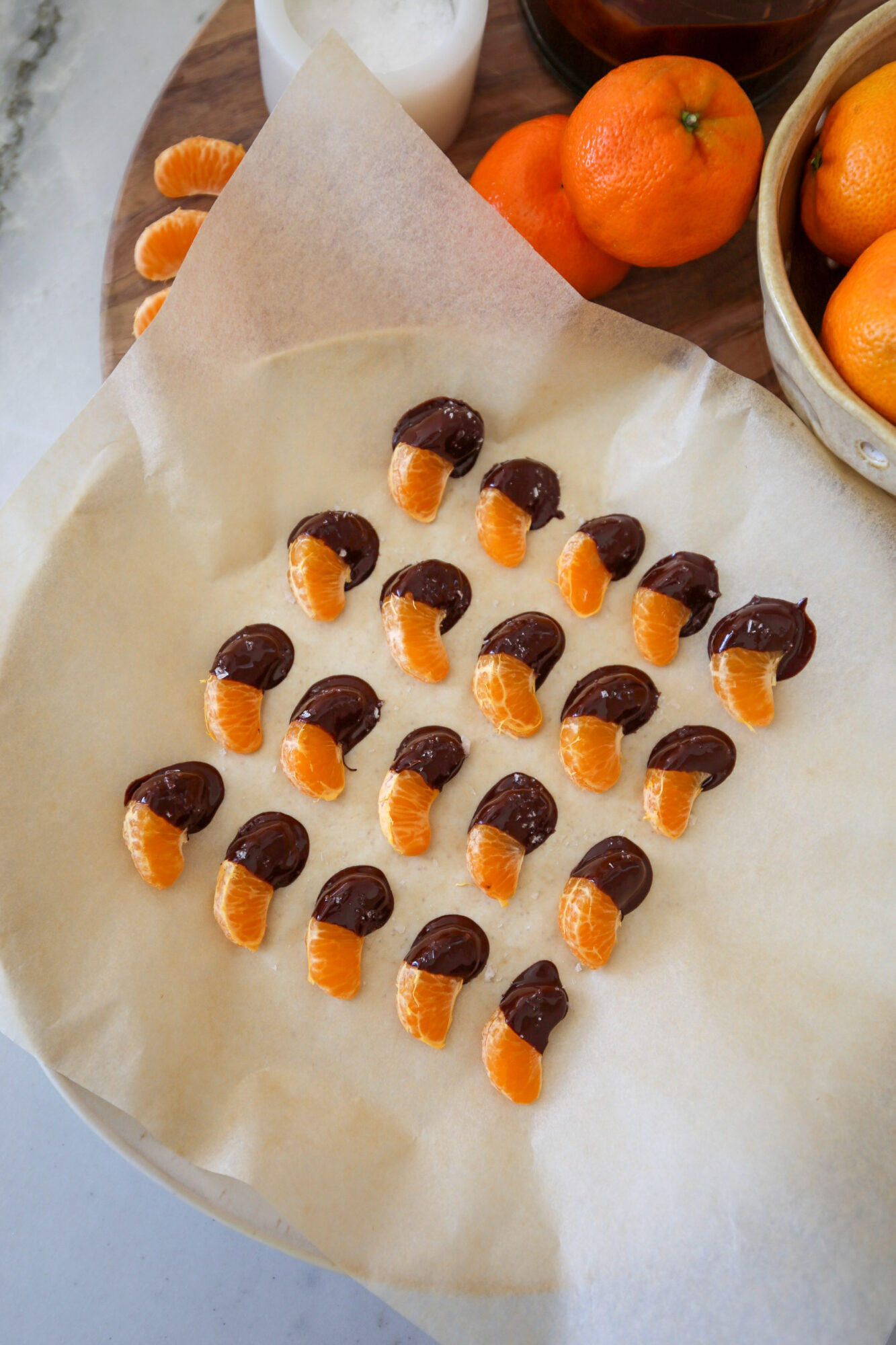 chocolate dipped mandarin oranges