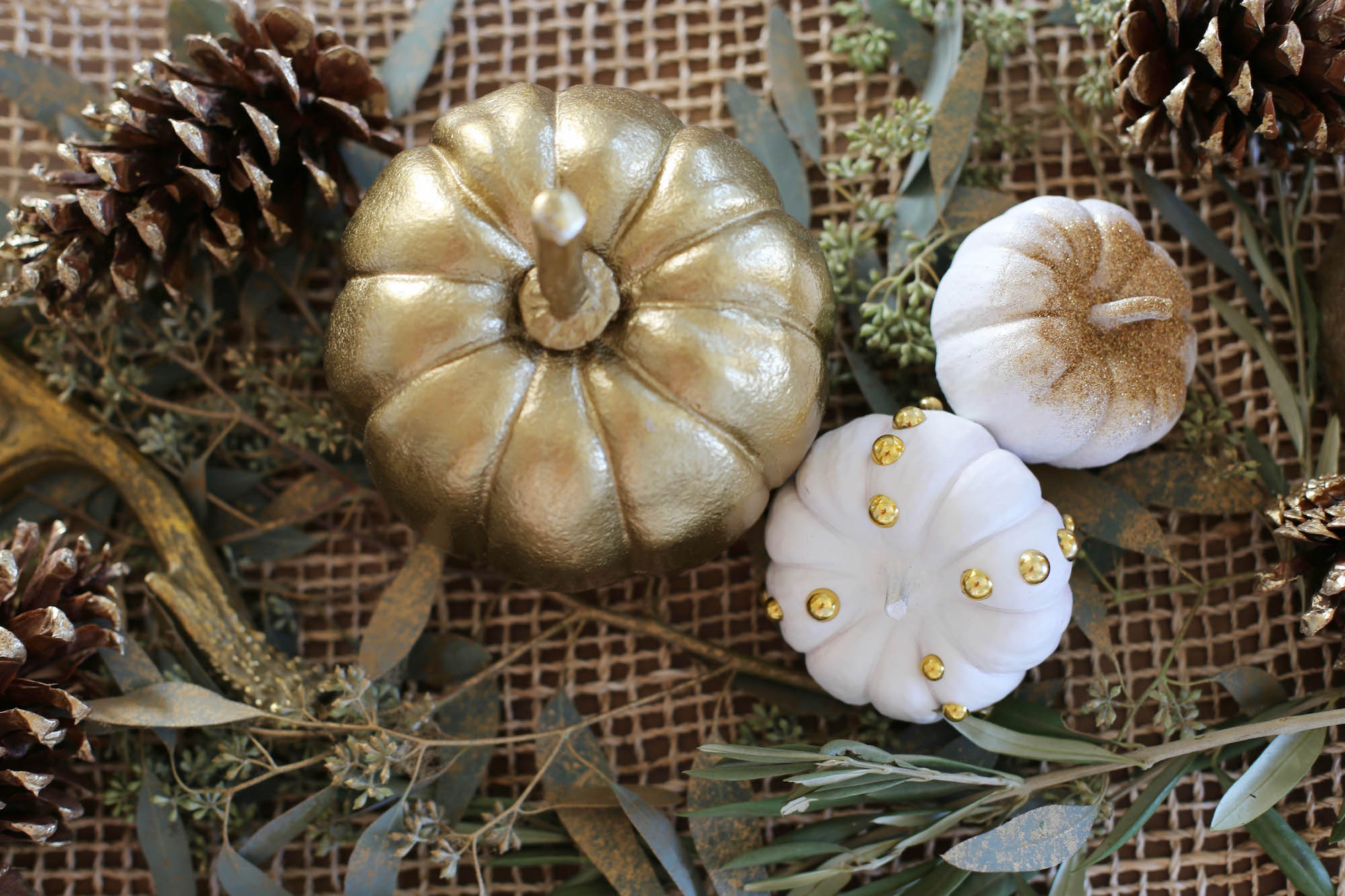 fall centerpiece DIY styled by kasey