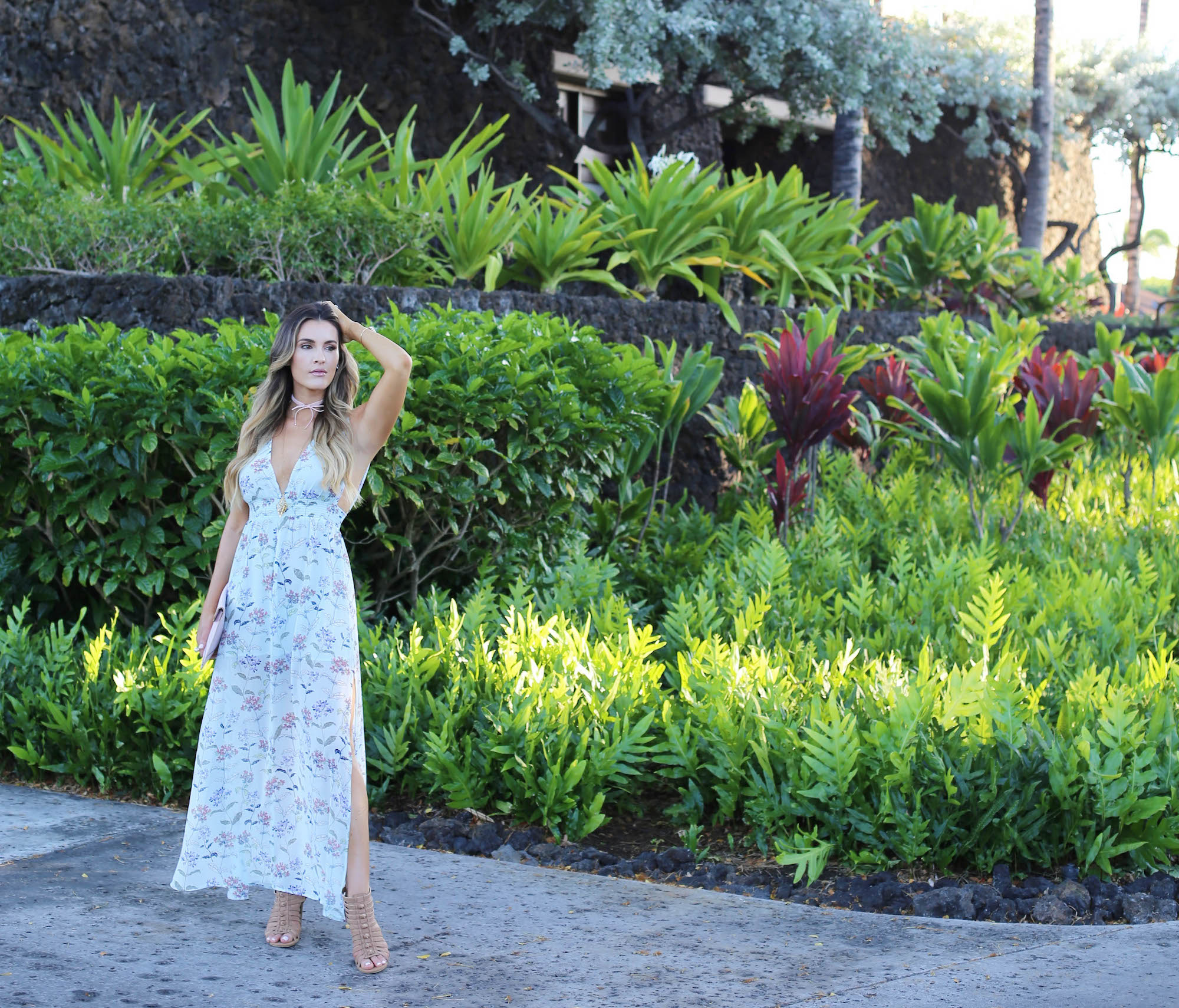 hawaii maxi dress styled by kasey