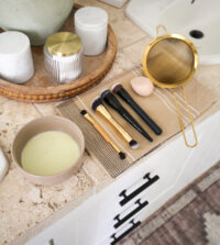 DIY makeup brush and sponge cleaner