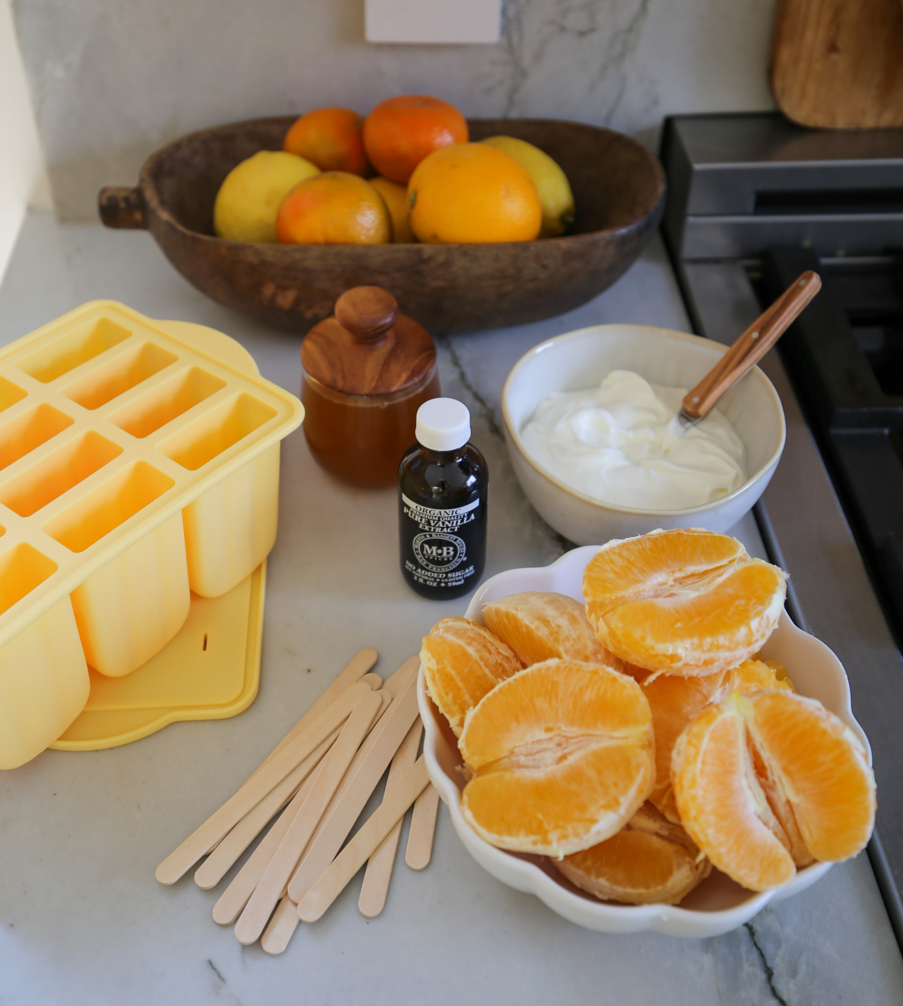 Orange Creamsicle Popsicles