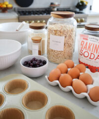 blueberry oatmeal muffins