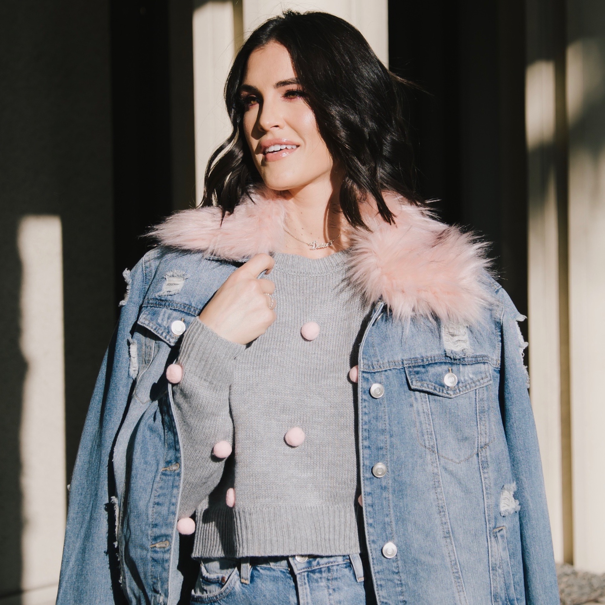 blush and blue jean baby