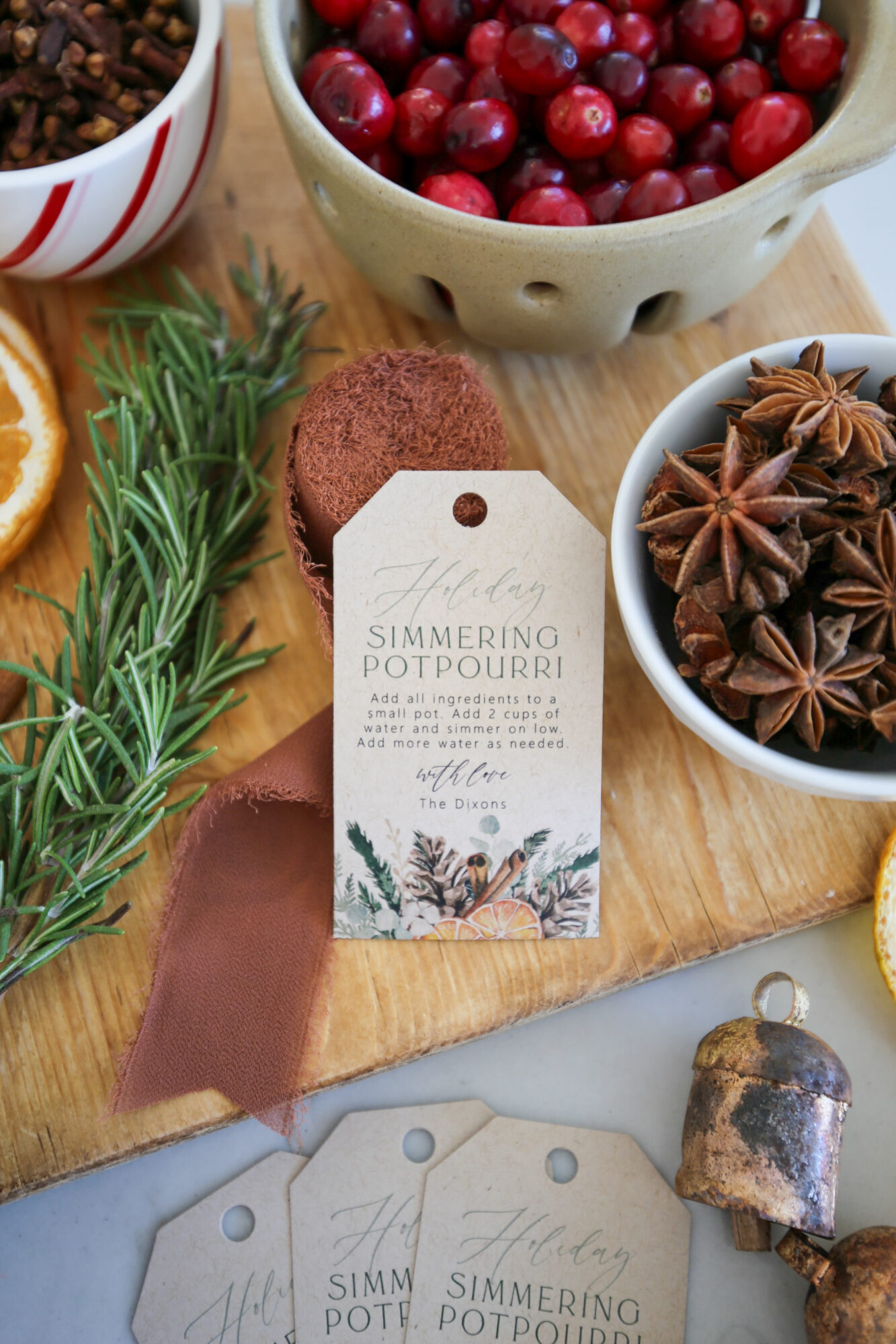 diy holiday simmer pot gift