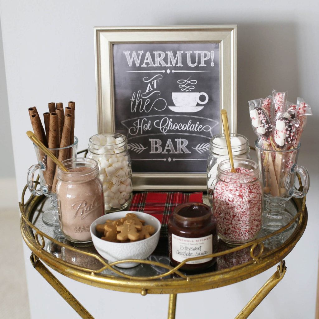 hot cocoa bar styled by kasey 