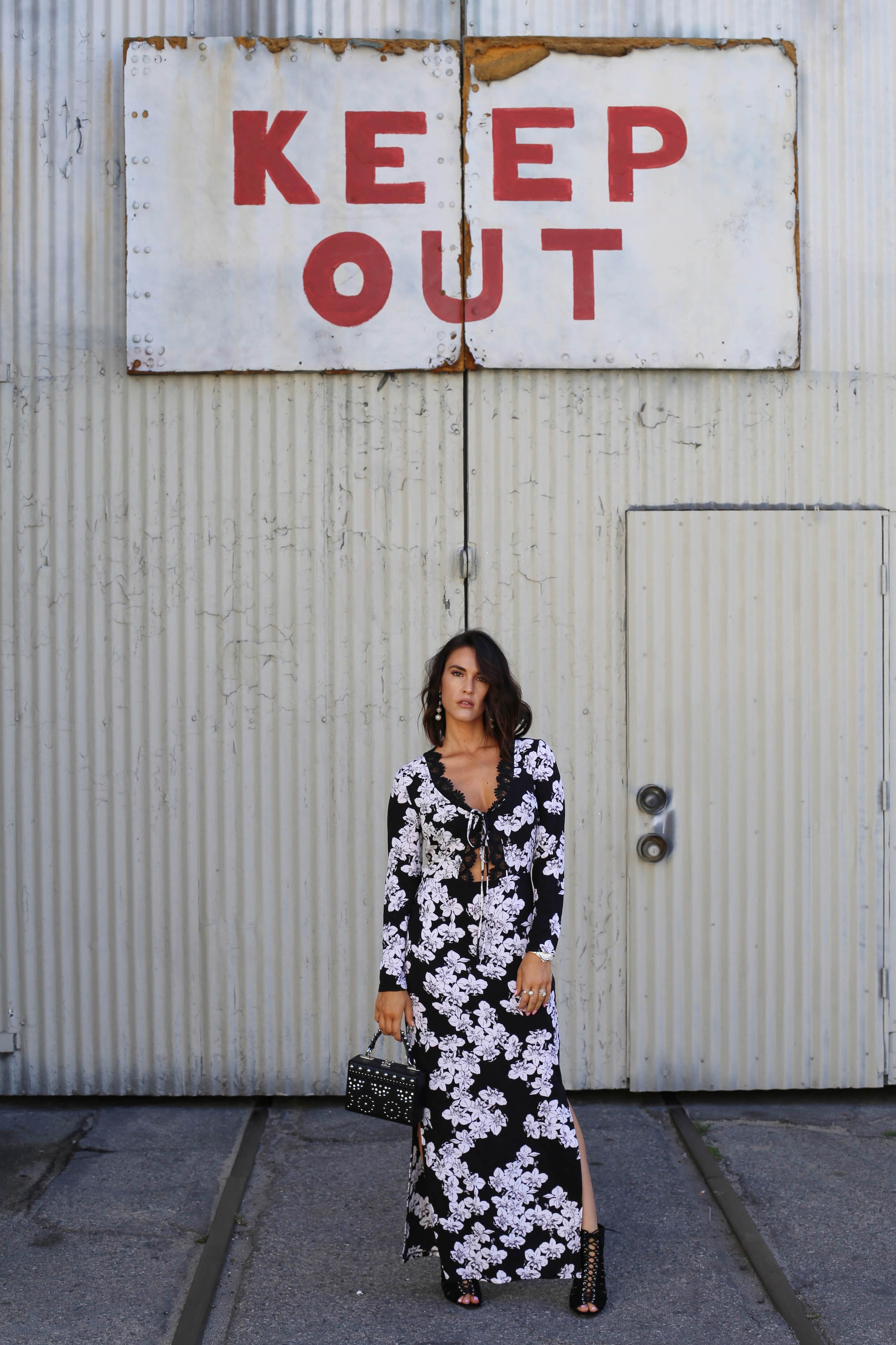 laceup maxi dress
