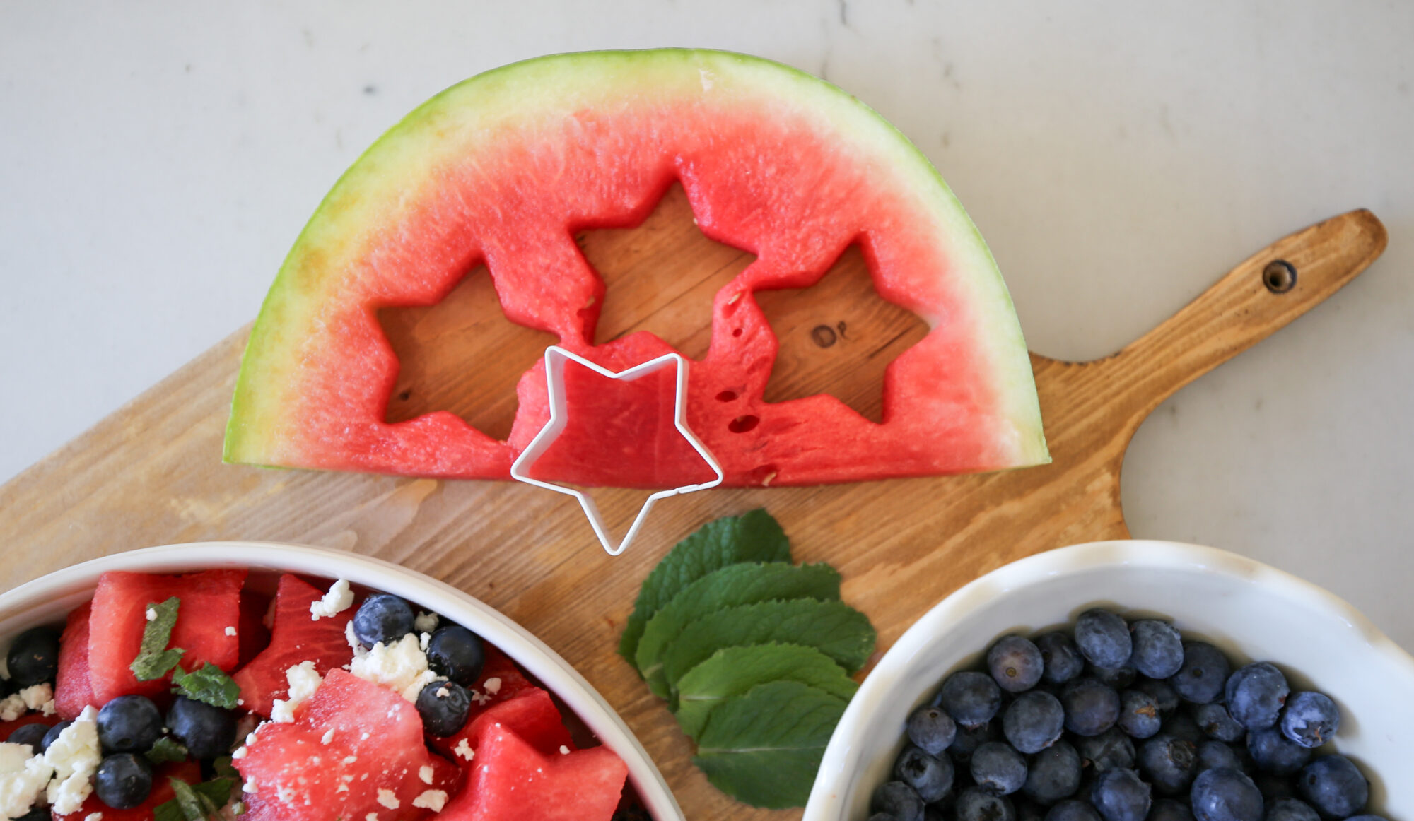 watermelon star salad