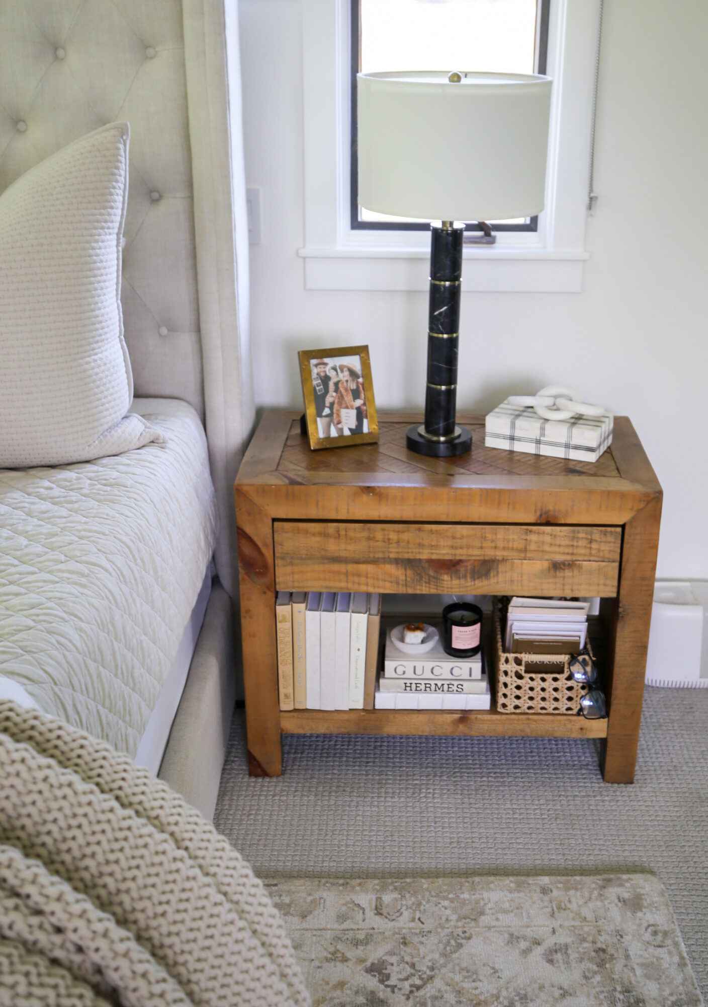 modern country neutral bedroom home decor