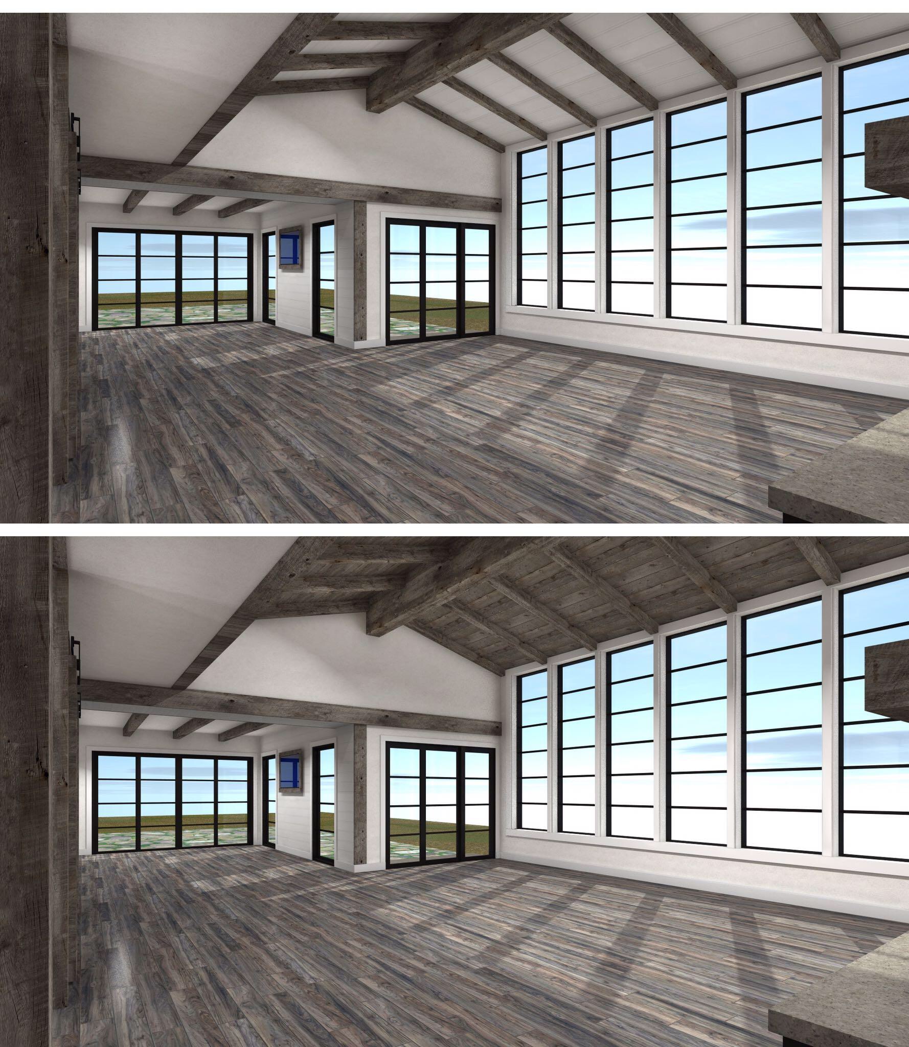 modern farmhouse ceiling