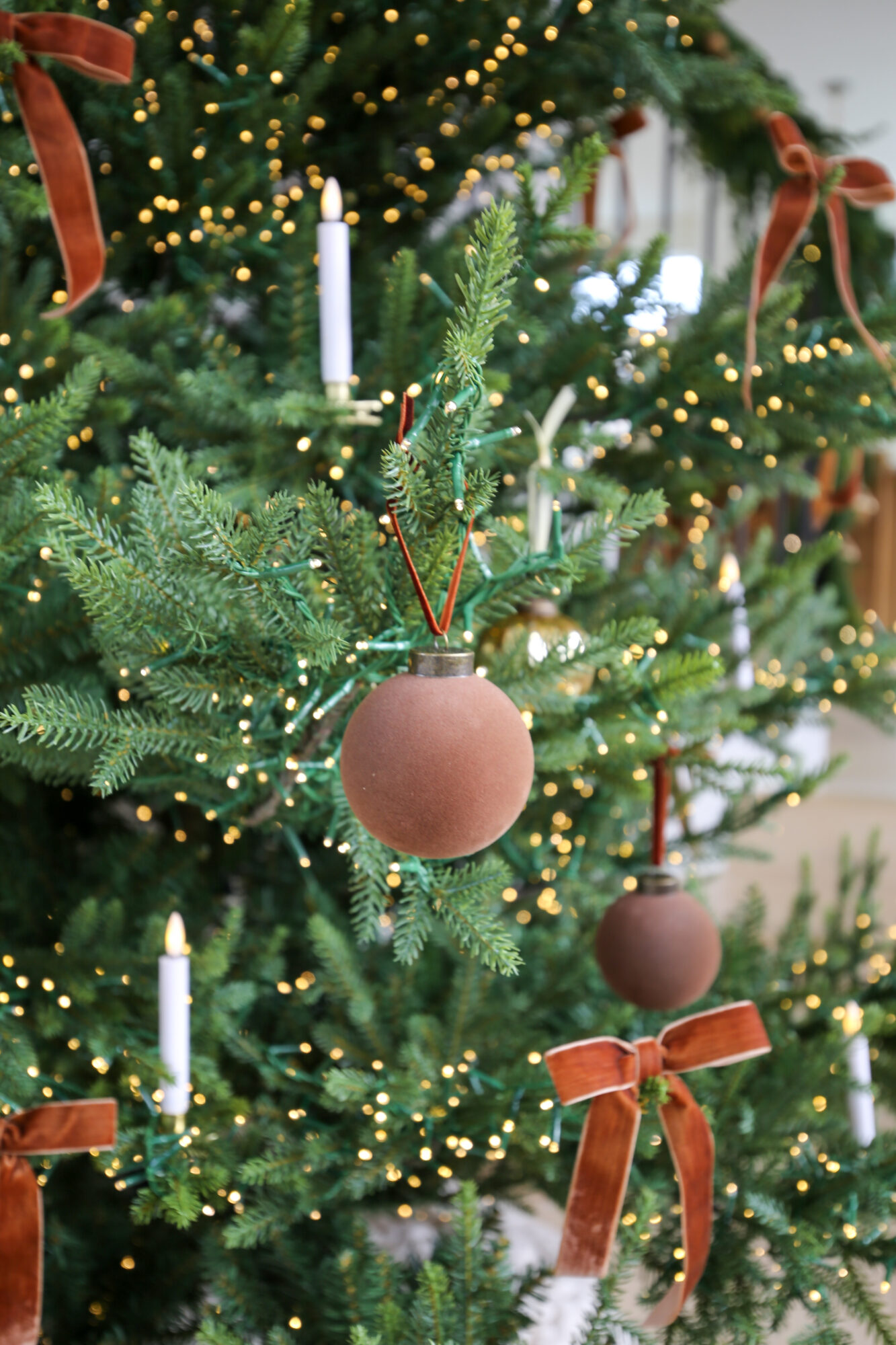 bows and browns christmas tree