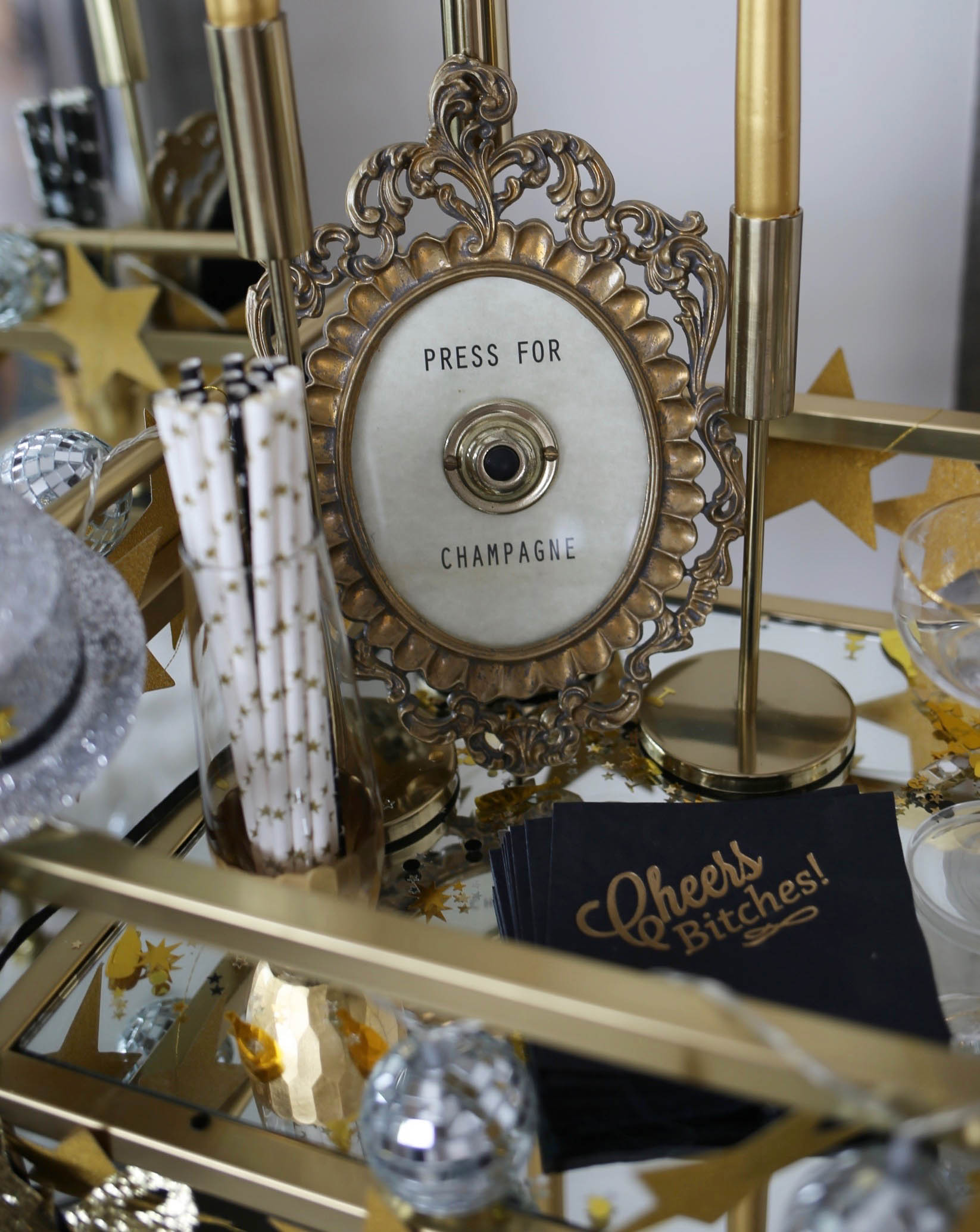 NYE Bar Cart