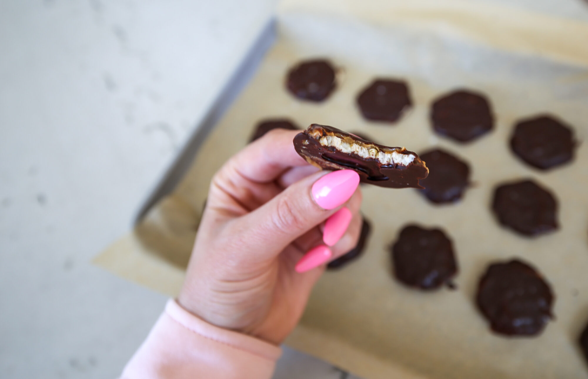 mini PB & chocolate thins
