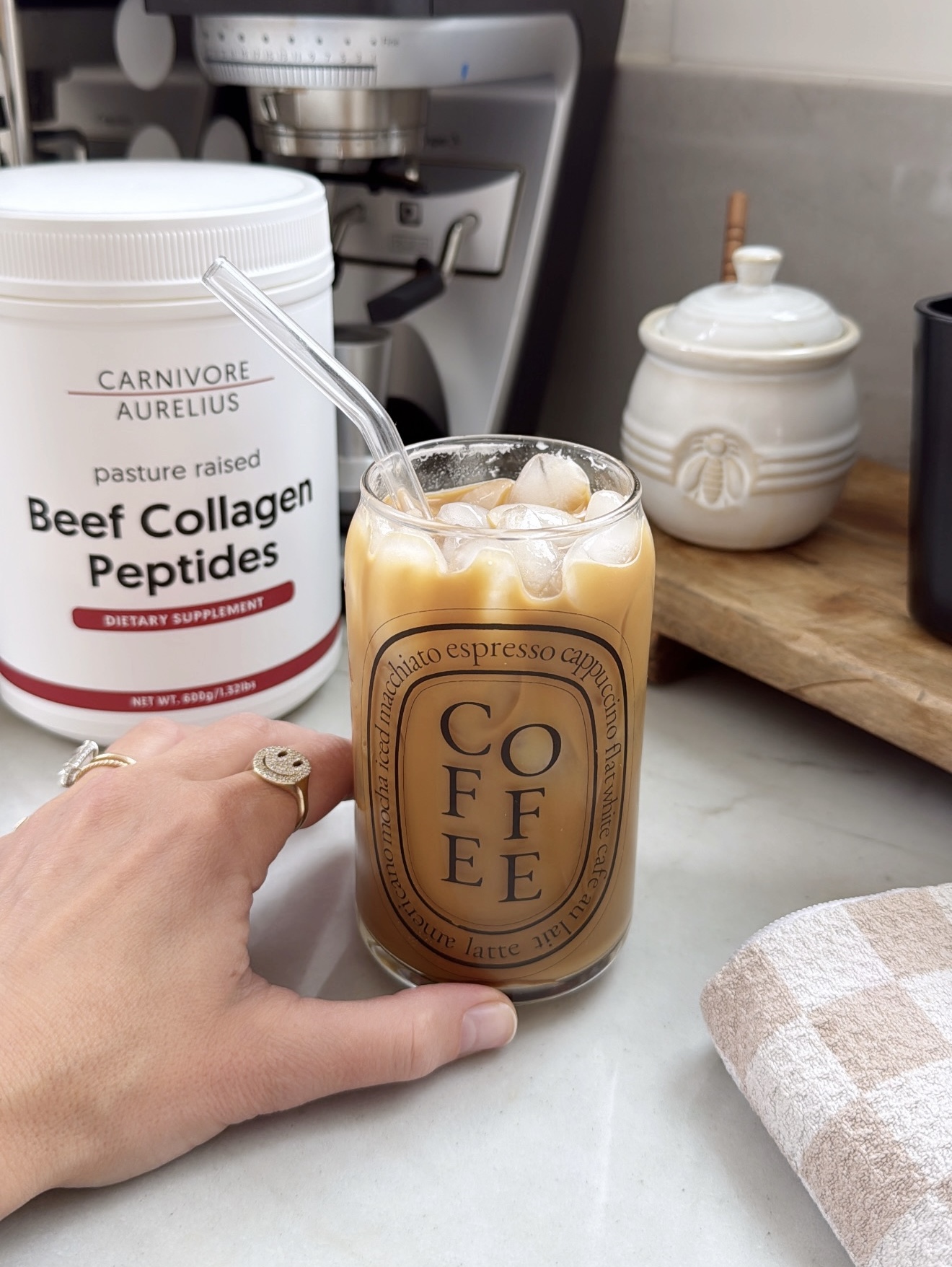 My Go-To Iced Collagen Latte (The Perfect Morning Ritual)