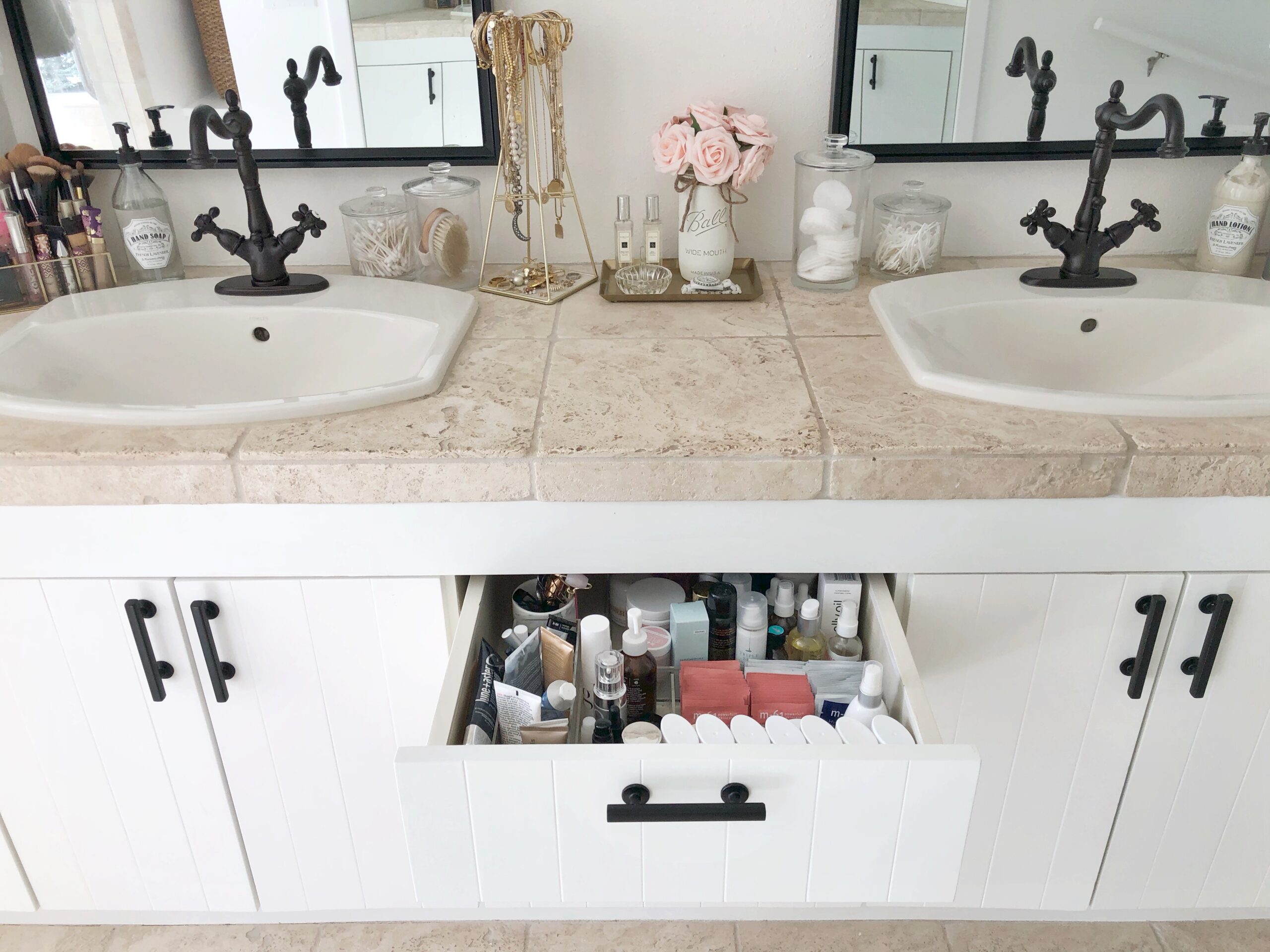 Bathroom Drawer & Counter Organization