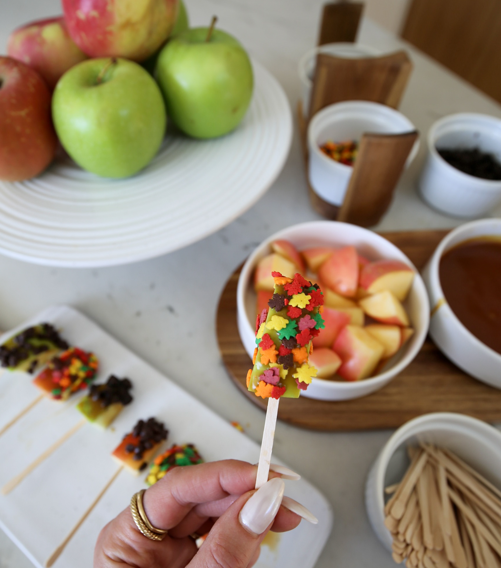 caramel apple bites bar