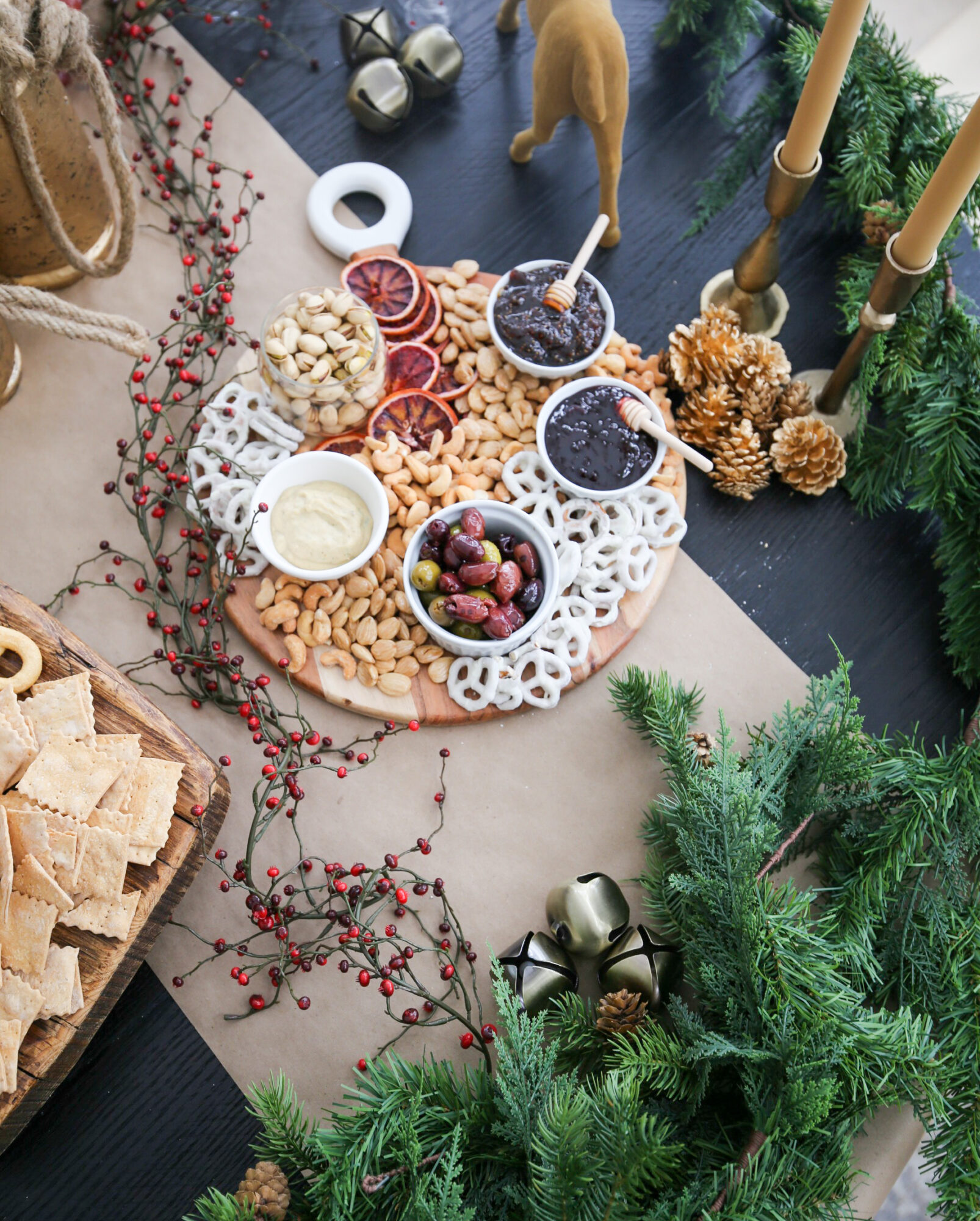 christmas holiday grazing table 