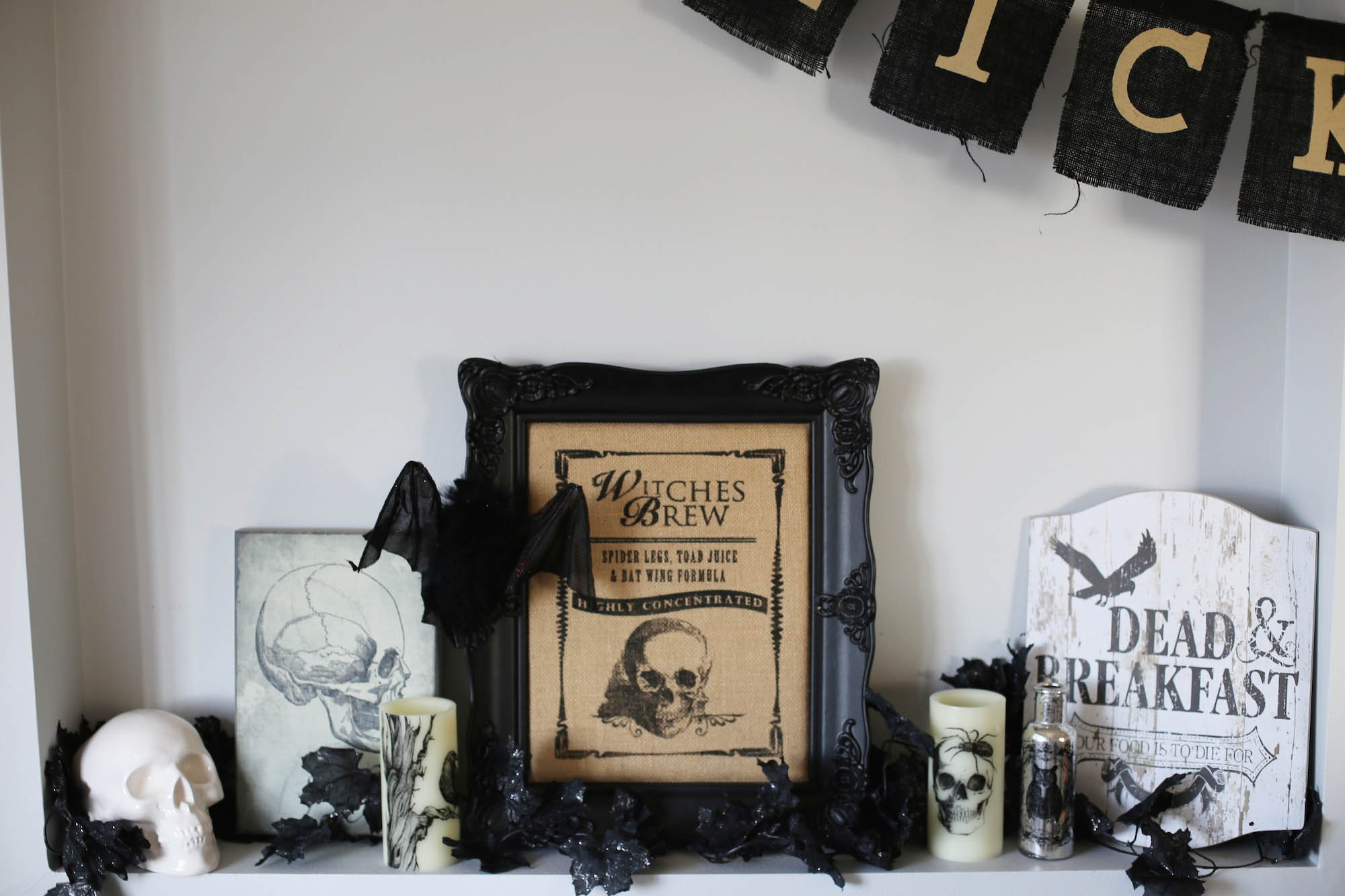 halloween decor styled by kasey