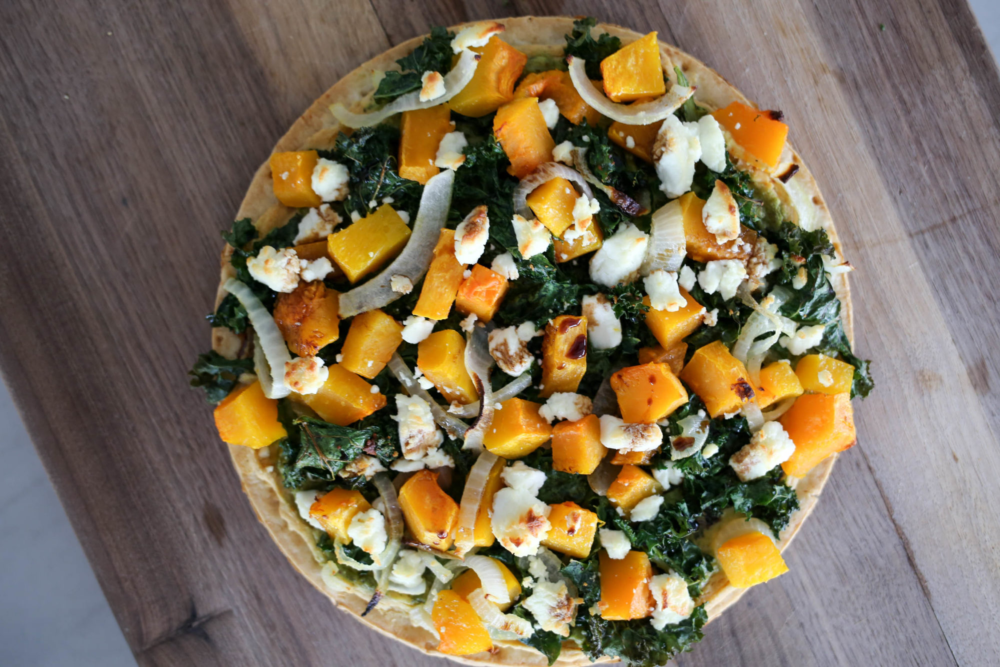 fall cauliflower crust pizza