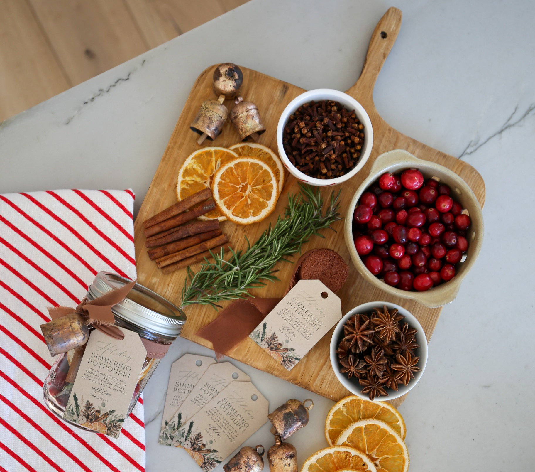 diy holiday simmer pot gift