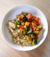 vegetable curry bowl