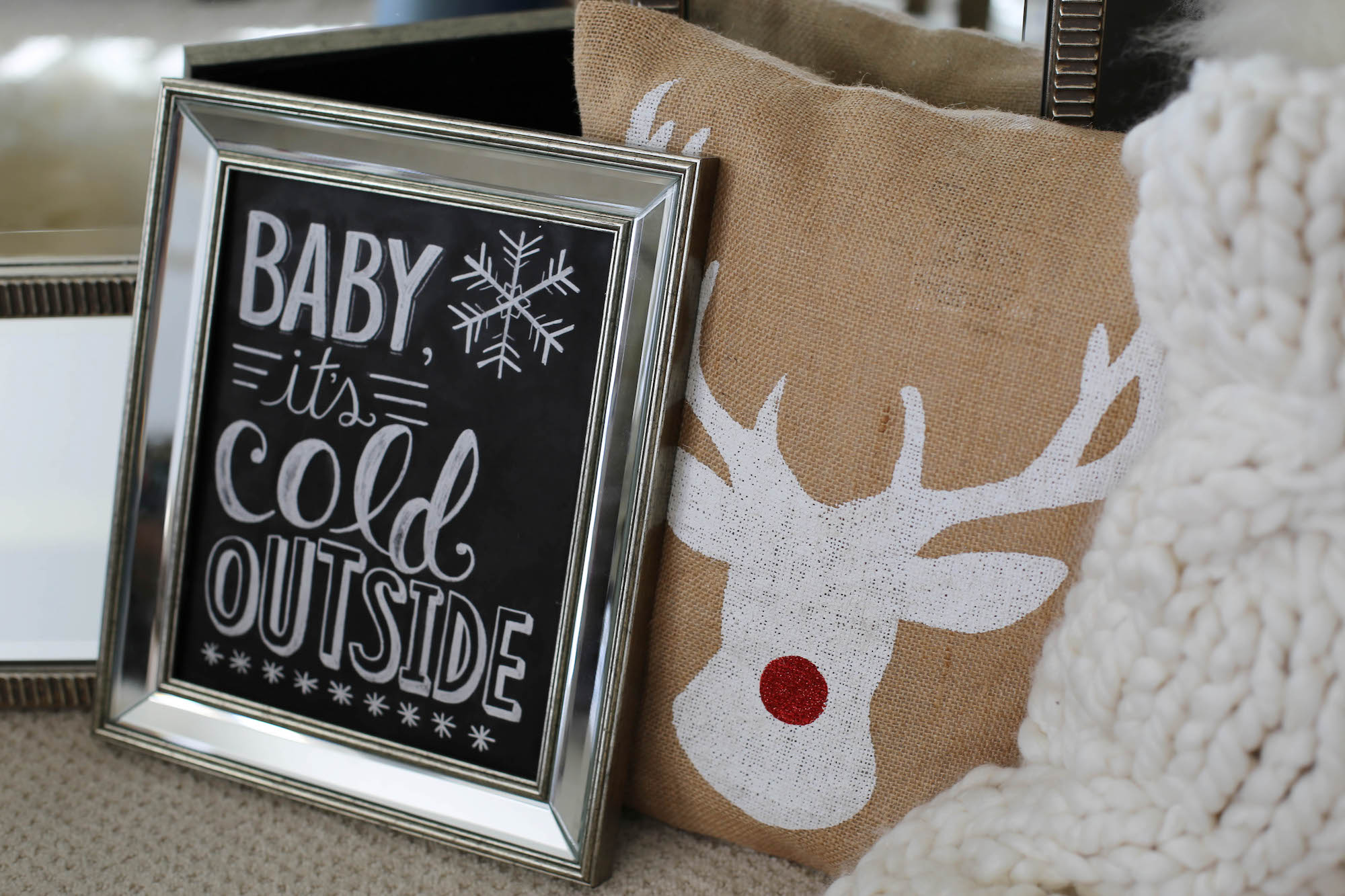 rustic chic holiday decor