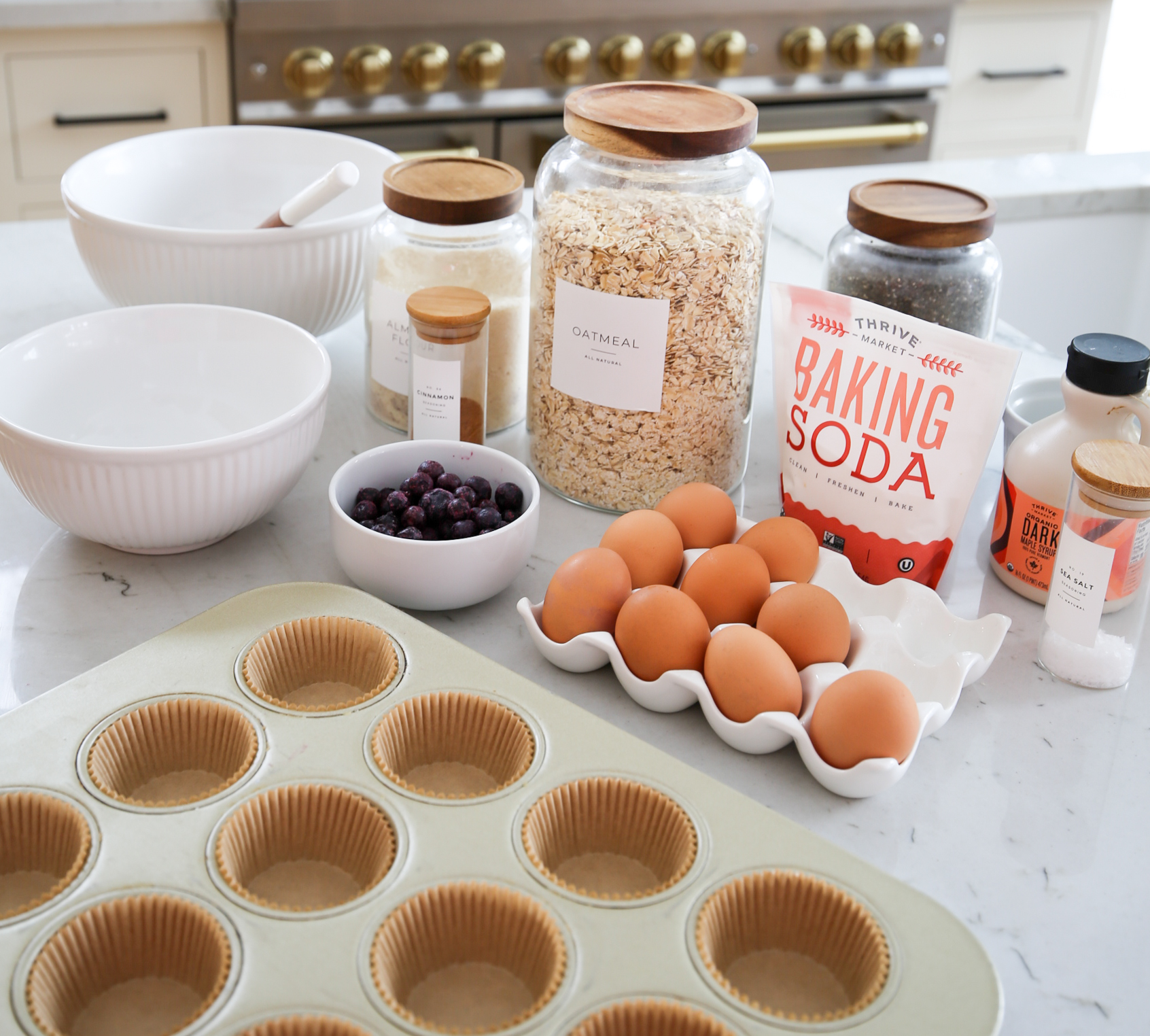 blueberry oatmeal muffins