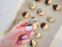 frozen banana bites