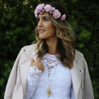 white lace boho chic