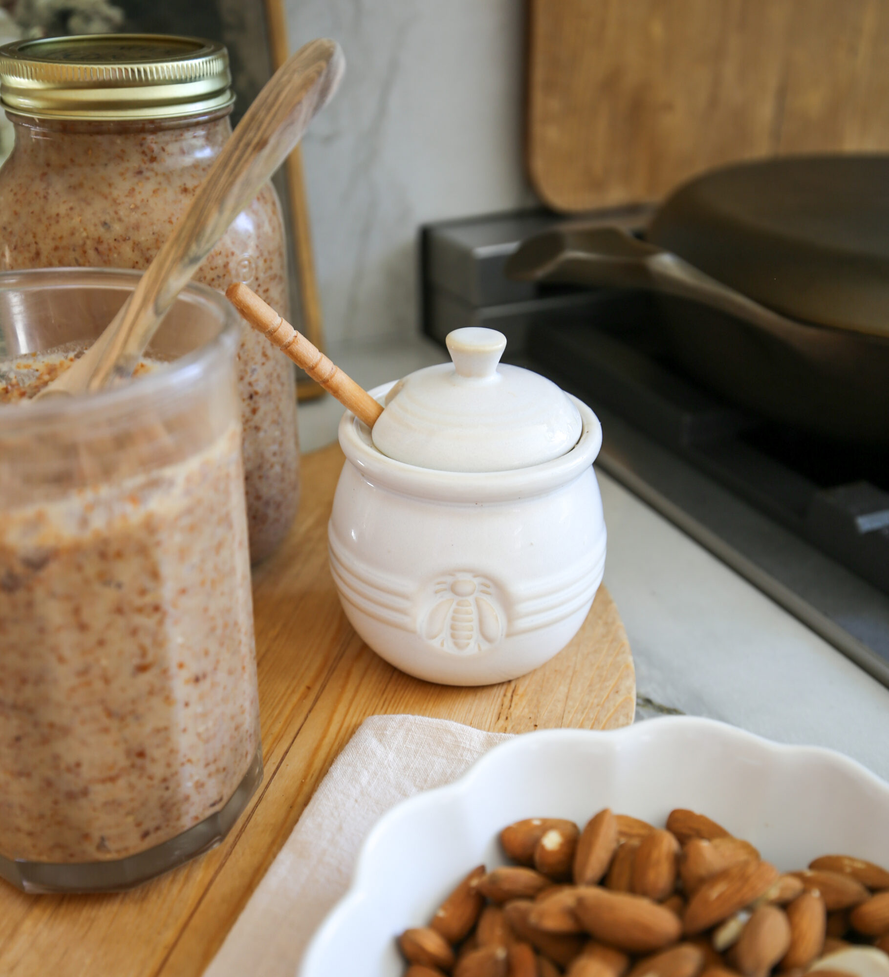 homemade raw almond butter