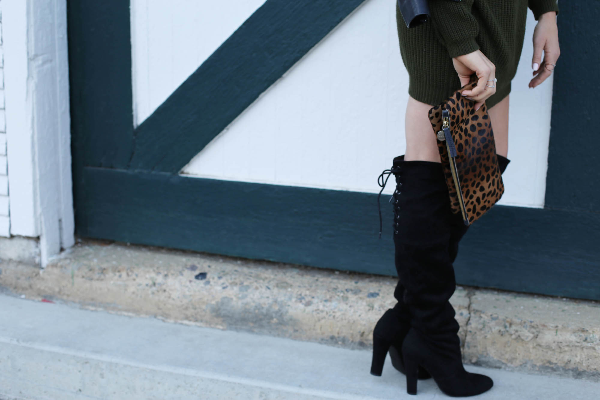 sweater dress styled by kasey