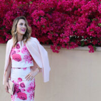 spring dress bougainvillea florals