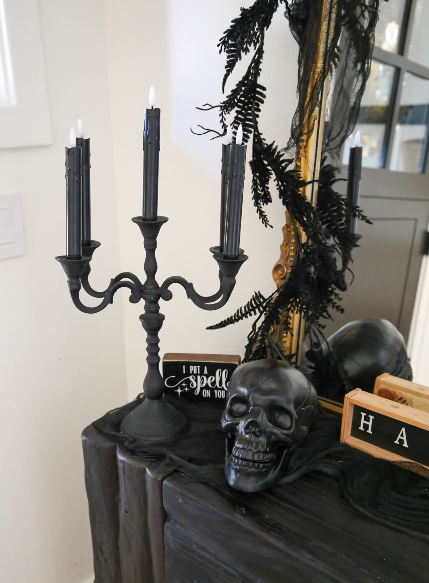 vintage style halloween entry