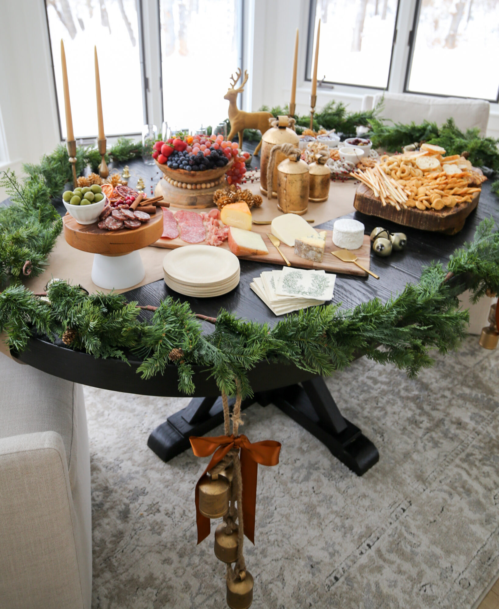 christmas holiday grazing table 