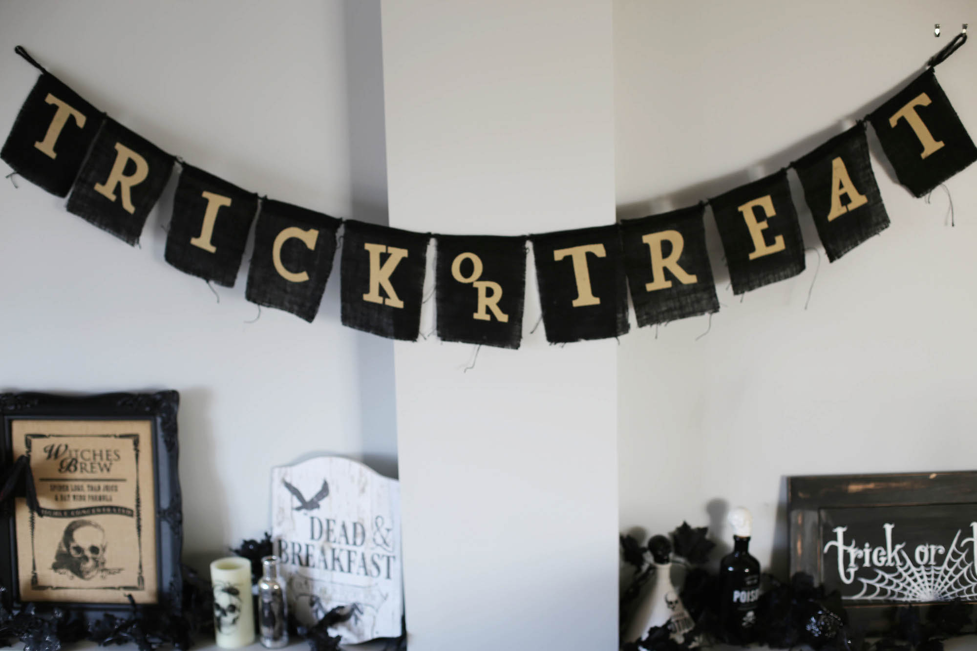 halloween decor styled by kasey